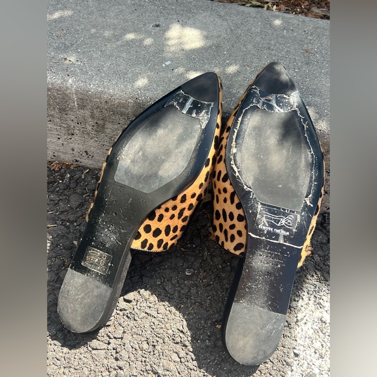 EUC Jenni Kayne Pony Hair Mule 38 cheethah print