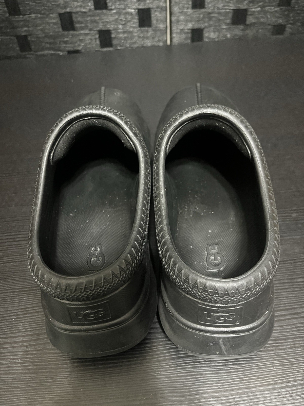 UGG Women’s Tasman x Waterproof Rubber Clogs Black Size 7