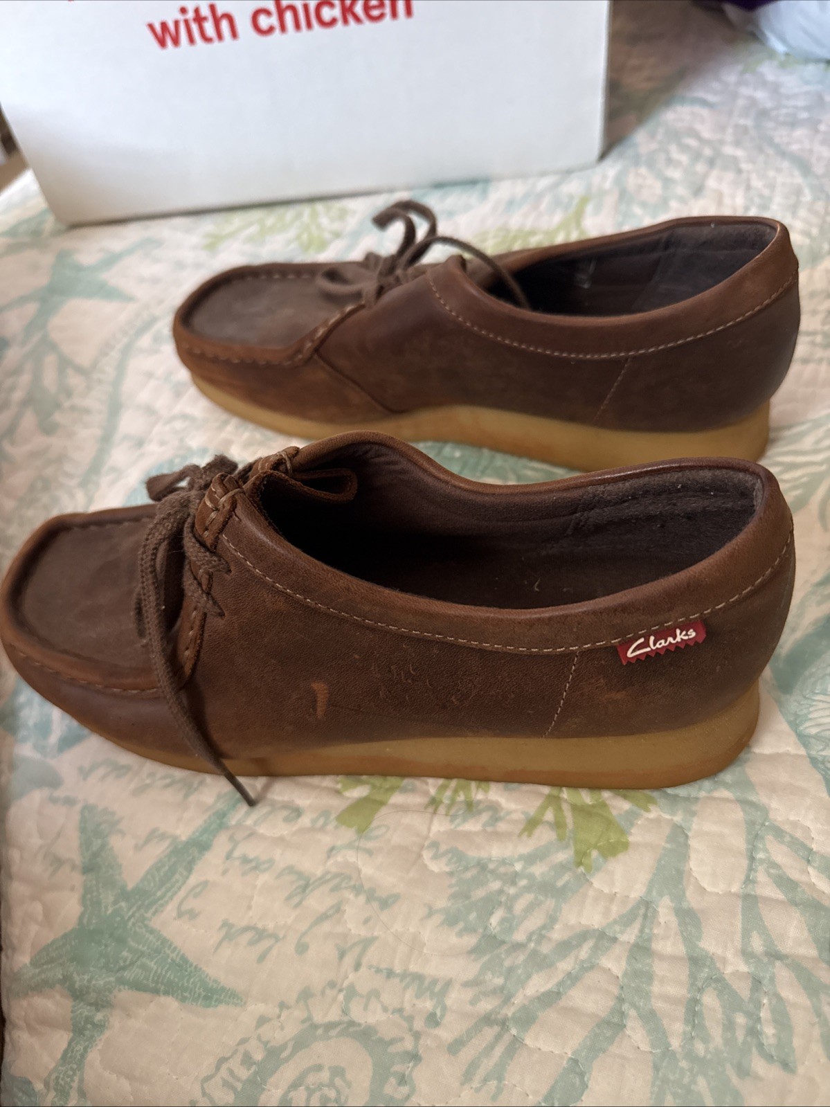 NICE! Clark’s Women’s Size 10 #26060499 Brown Tie Up Slip On Low Ankle Shoe