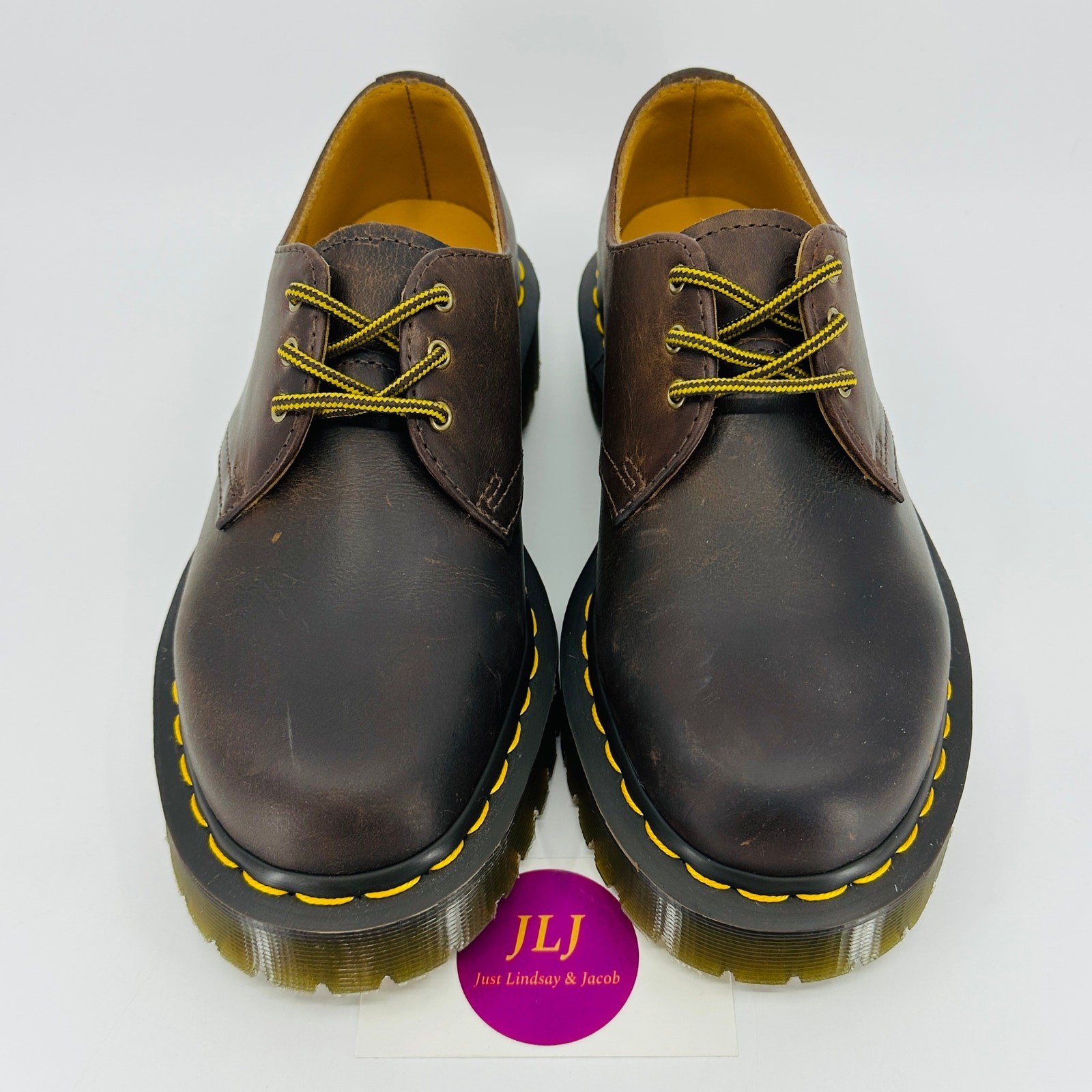 Dr. Martens Women’s 1461 Bex Dark Brown Crazy Horse Leather Oxford Shoes Size 7