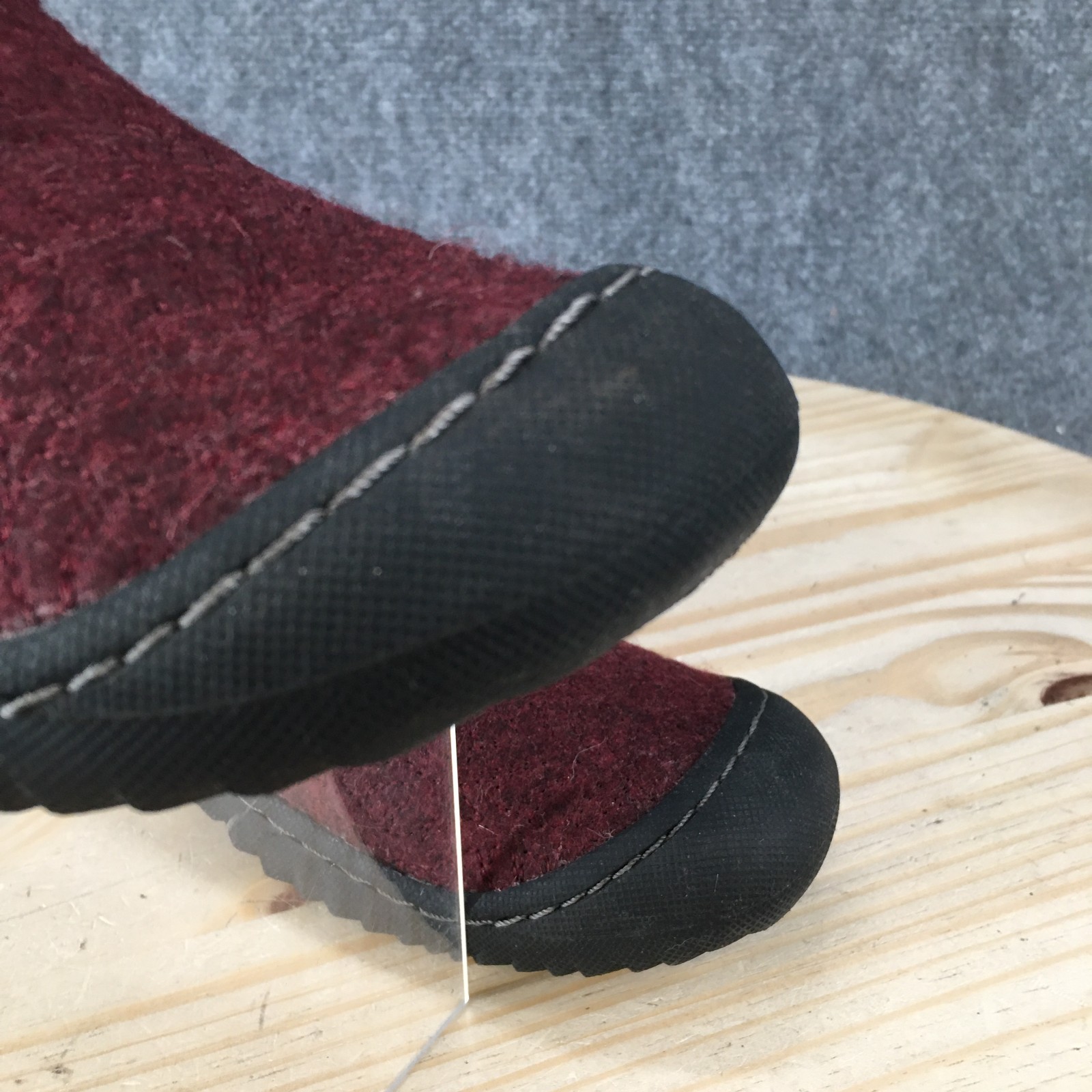 JSport By Jambu Shoes Womens 9 M Blair Cold Weather Slip Ons Loafers Burgundy