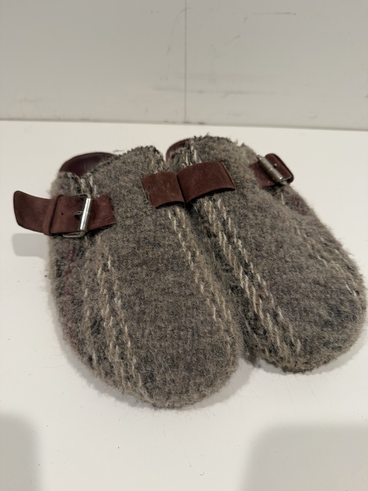 Isabel Marant Grey Cloth Mules & Clogs Size EU40