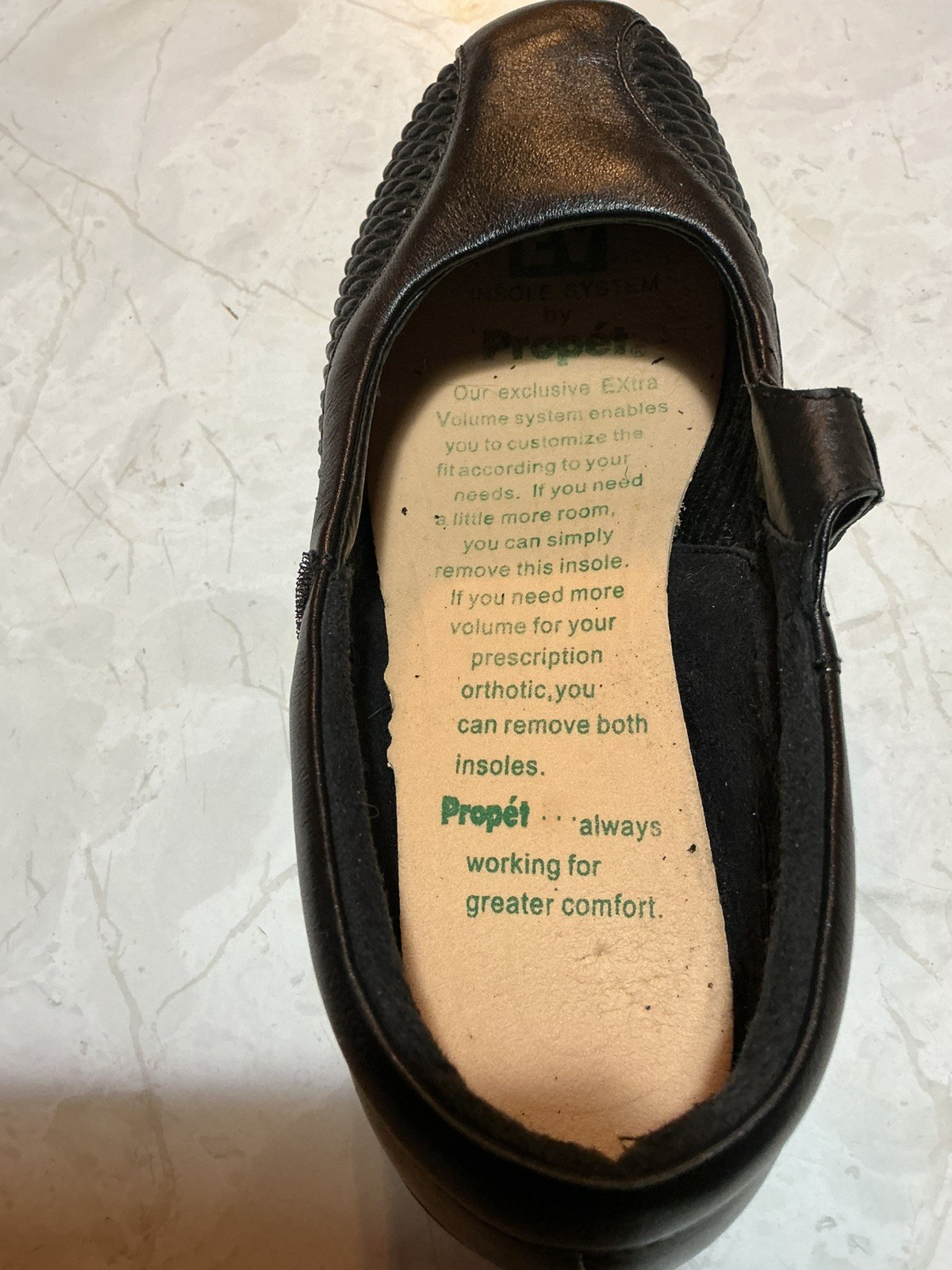 Propet Shoes Womens Size 6.5 Medium Black Leather Mary Jane Comfort Walking