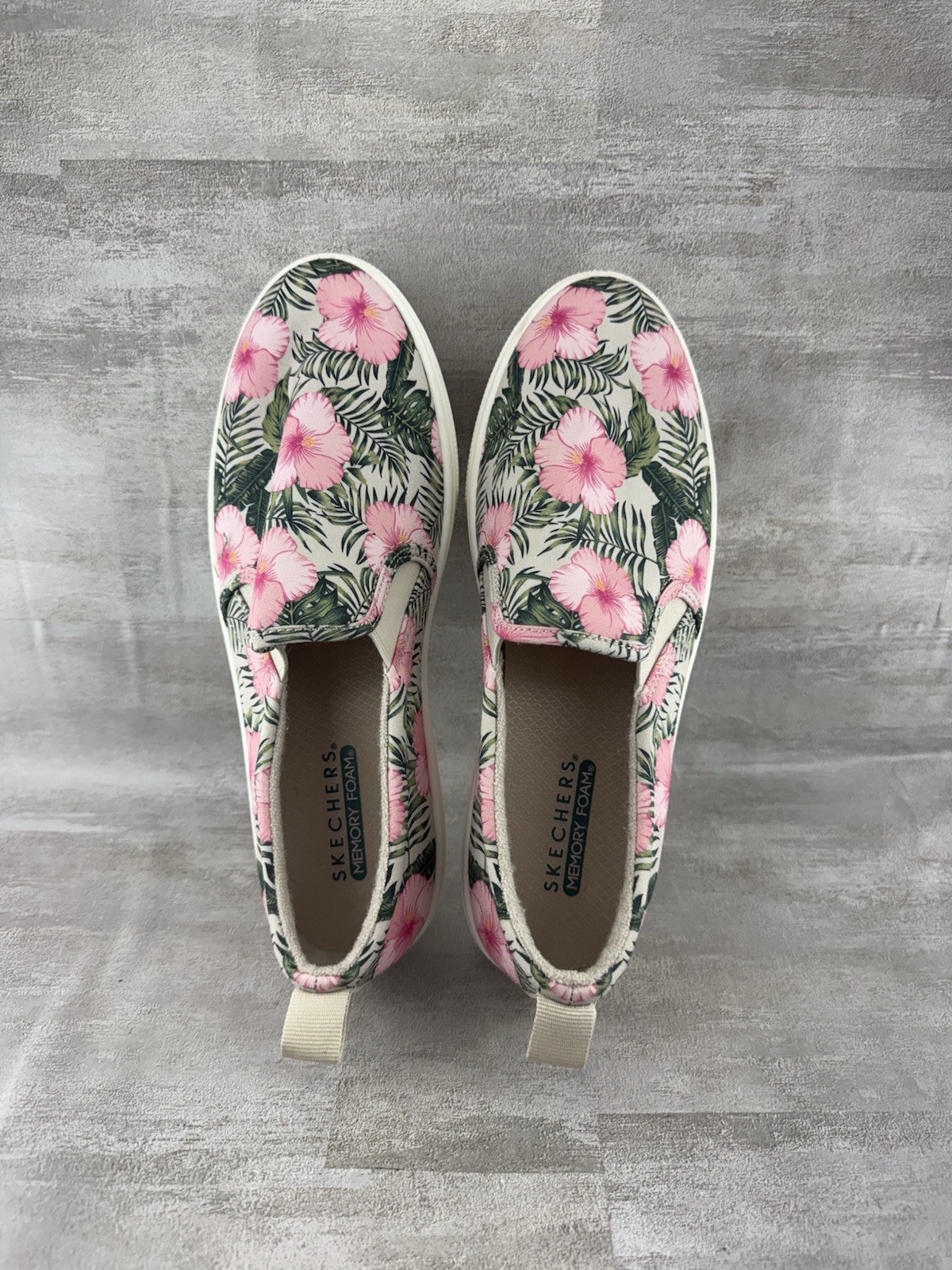 Skechers Women Sz 8 Skechers Street Poppy Tropic’gal Hawaiian slip on sneakers