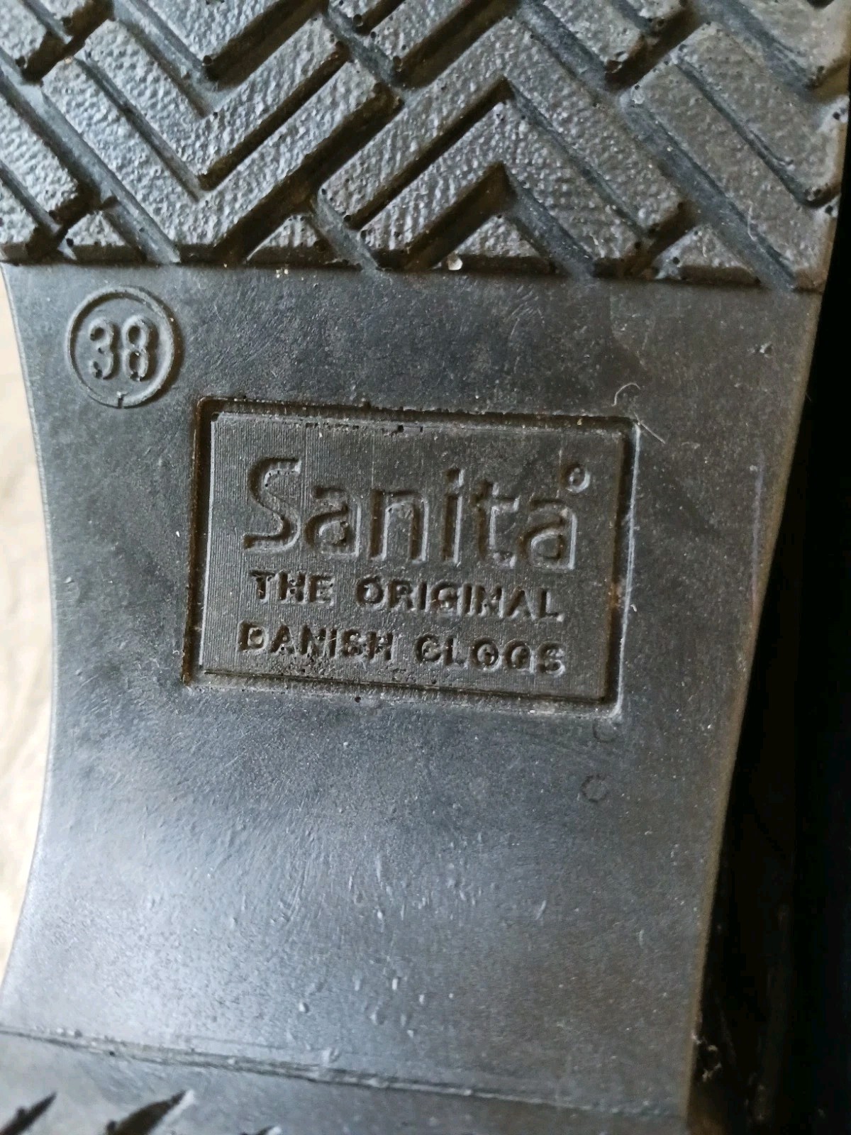 Sanita The Original Danish Clogs Gray Animal Print Leather Sz 38 EU 8 US Shoes