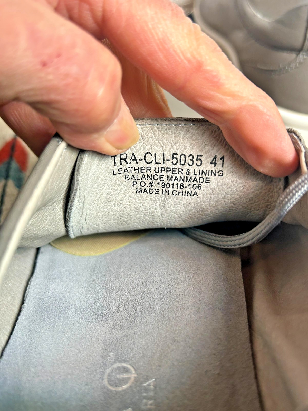 Women’s TRAQ “CILQ” By Alegria Slate Grey Leather Walking Shoe Sz. 41/10.5
