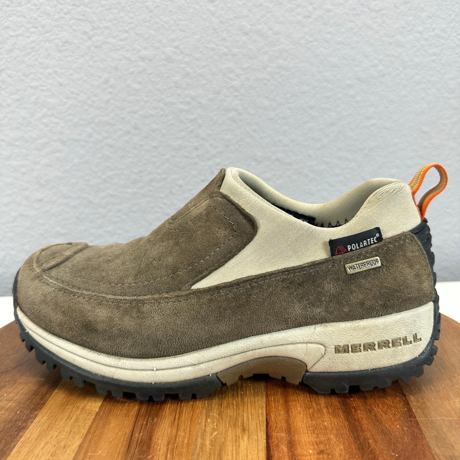 Merrell Jungle Moc Polartec Suede Waterproof Slip On Womens 6 AMPUTEE LEFT SHOE