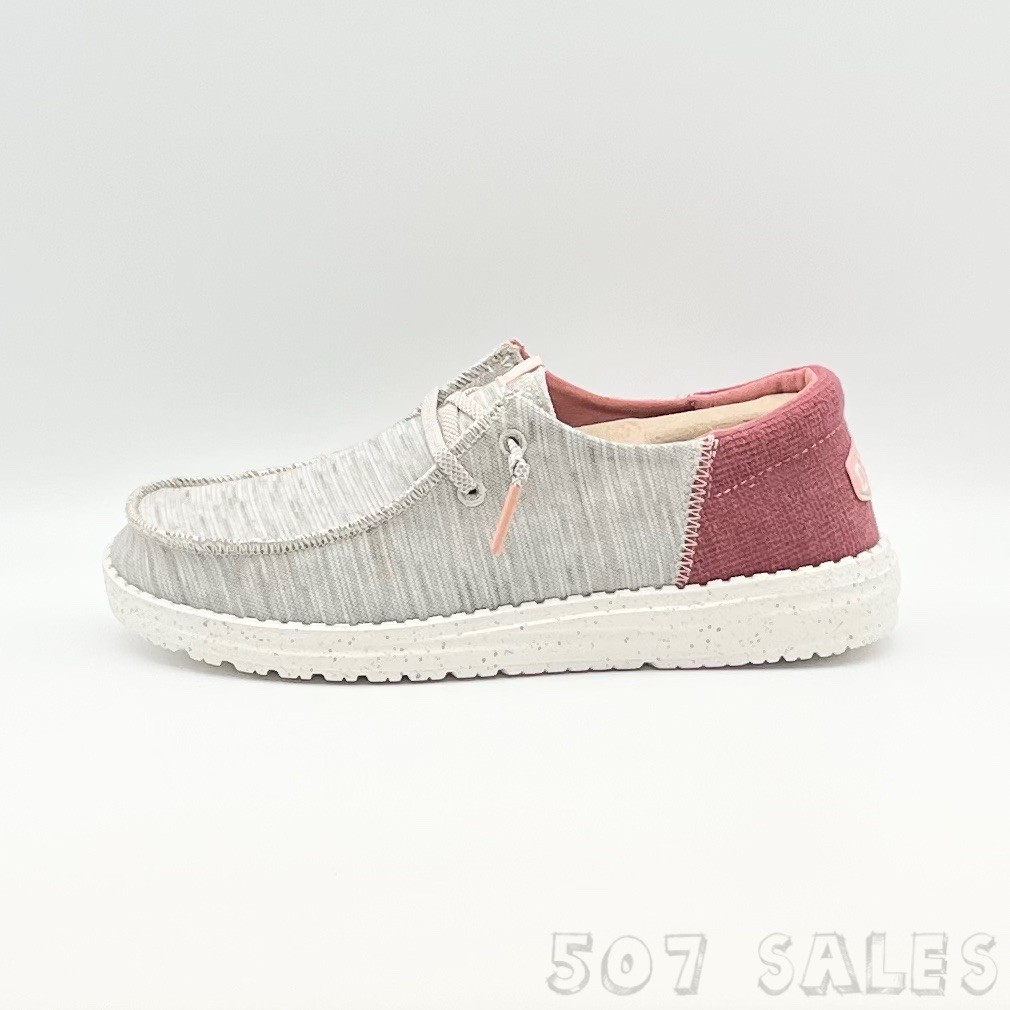Hey Dude Wendy Funk Jersey Women’s Slip On Casual Loafer Light Grey – Size 7
