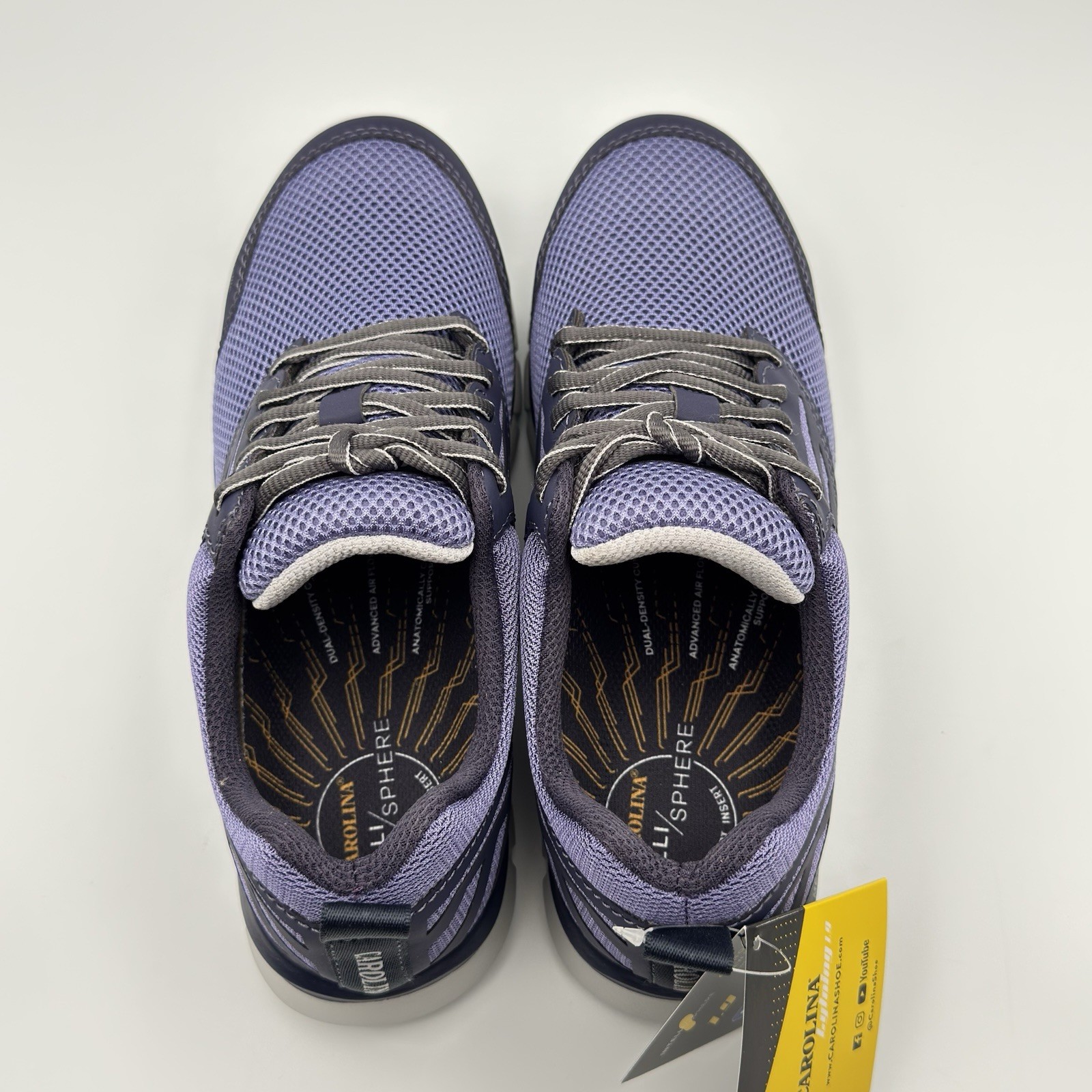 Carolina Shoes Women’s 9 M Purple Lace Up Safety Composite Toe Work Sneaker