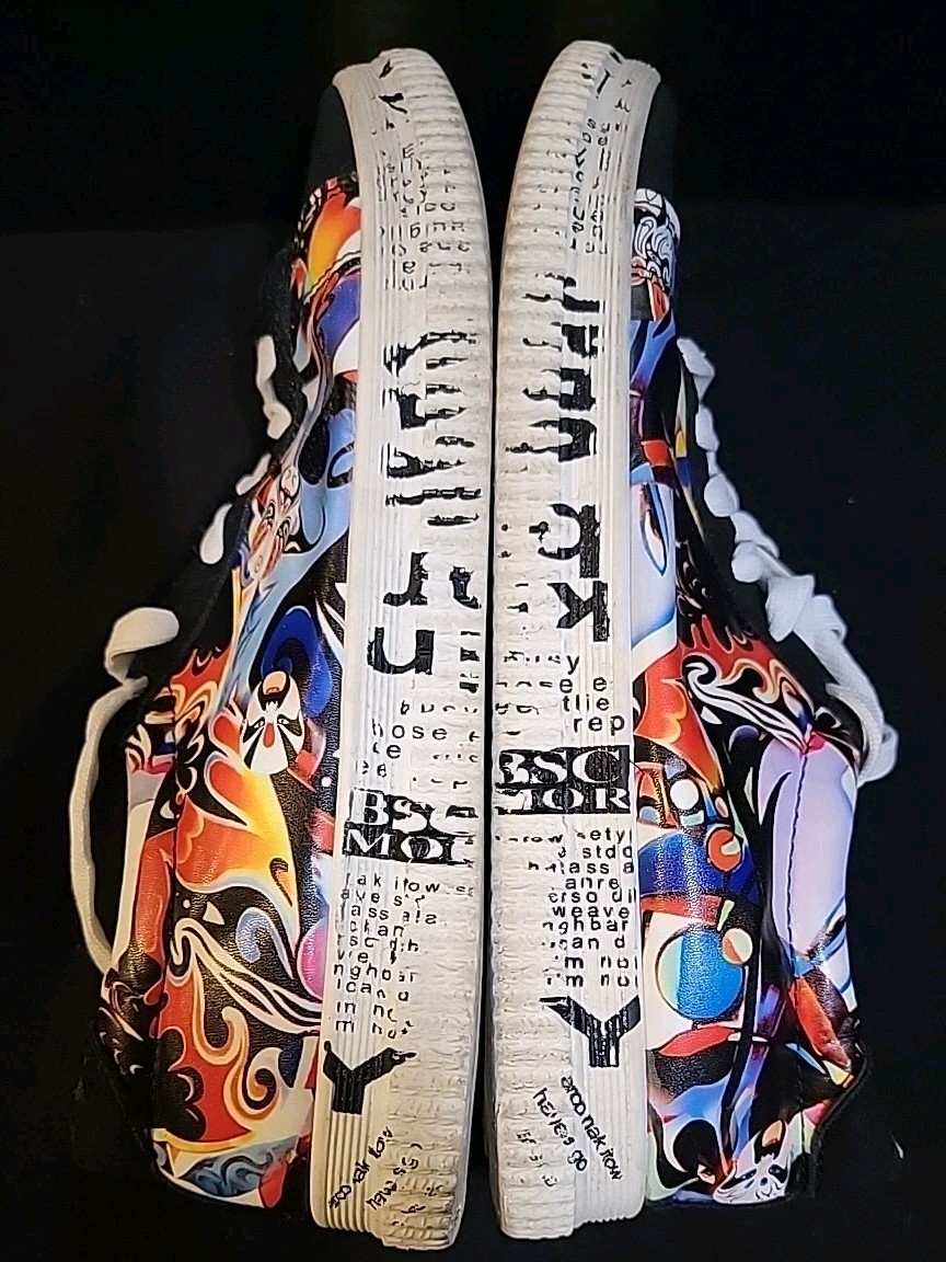 SHE & IN Graffiti Clown Print SHOE SIZE 41 US 10 See Photos Size Chart Sneaker