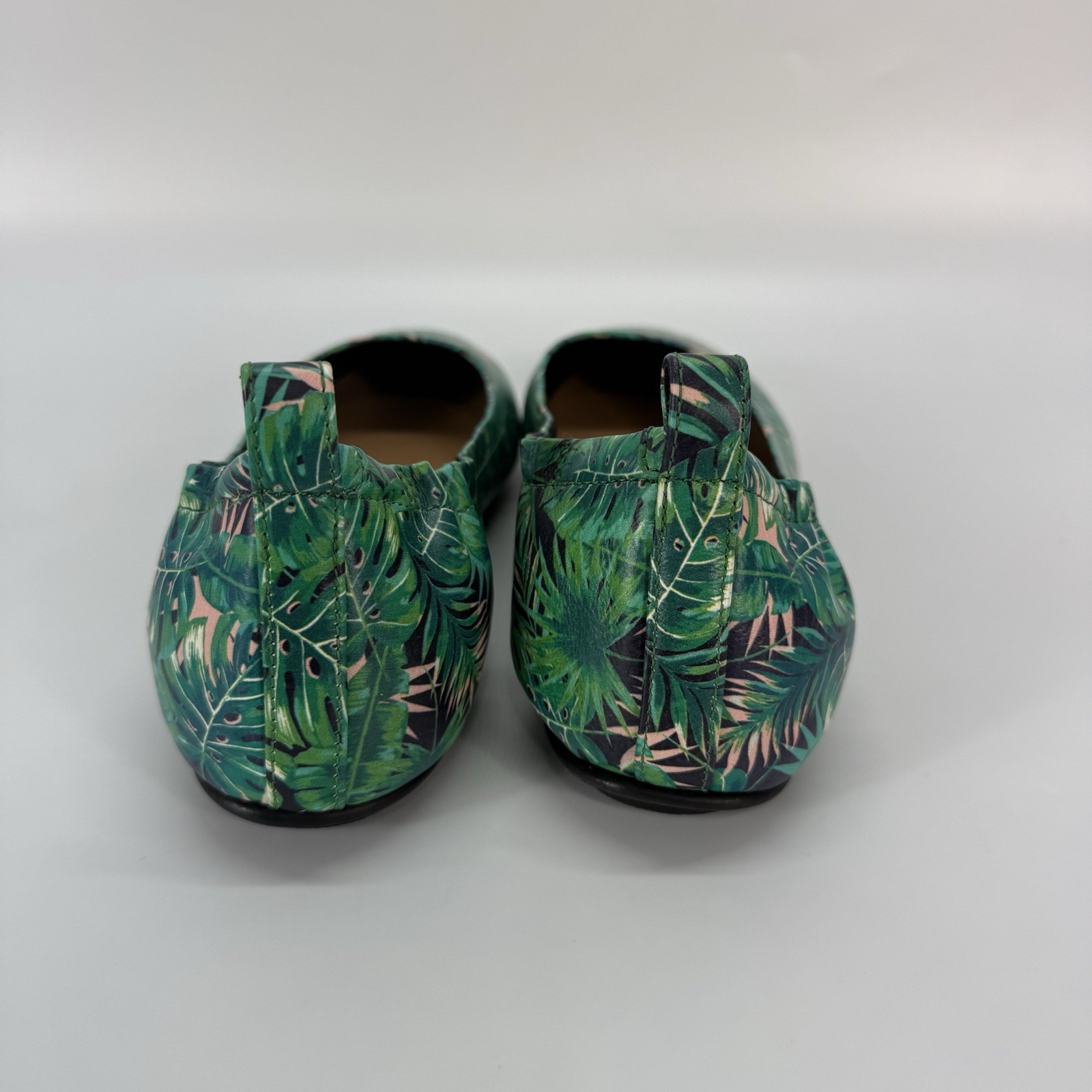 FITFLOP Allegro Jungle Print Ballerina Flat Shoes Comfort Leather