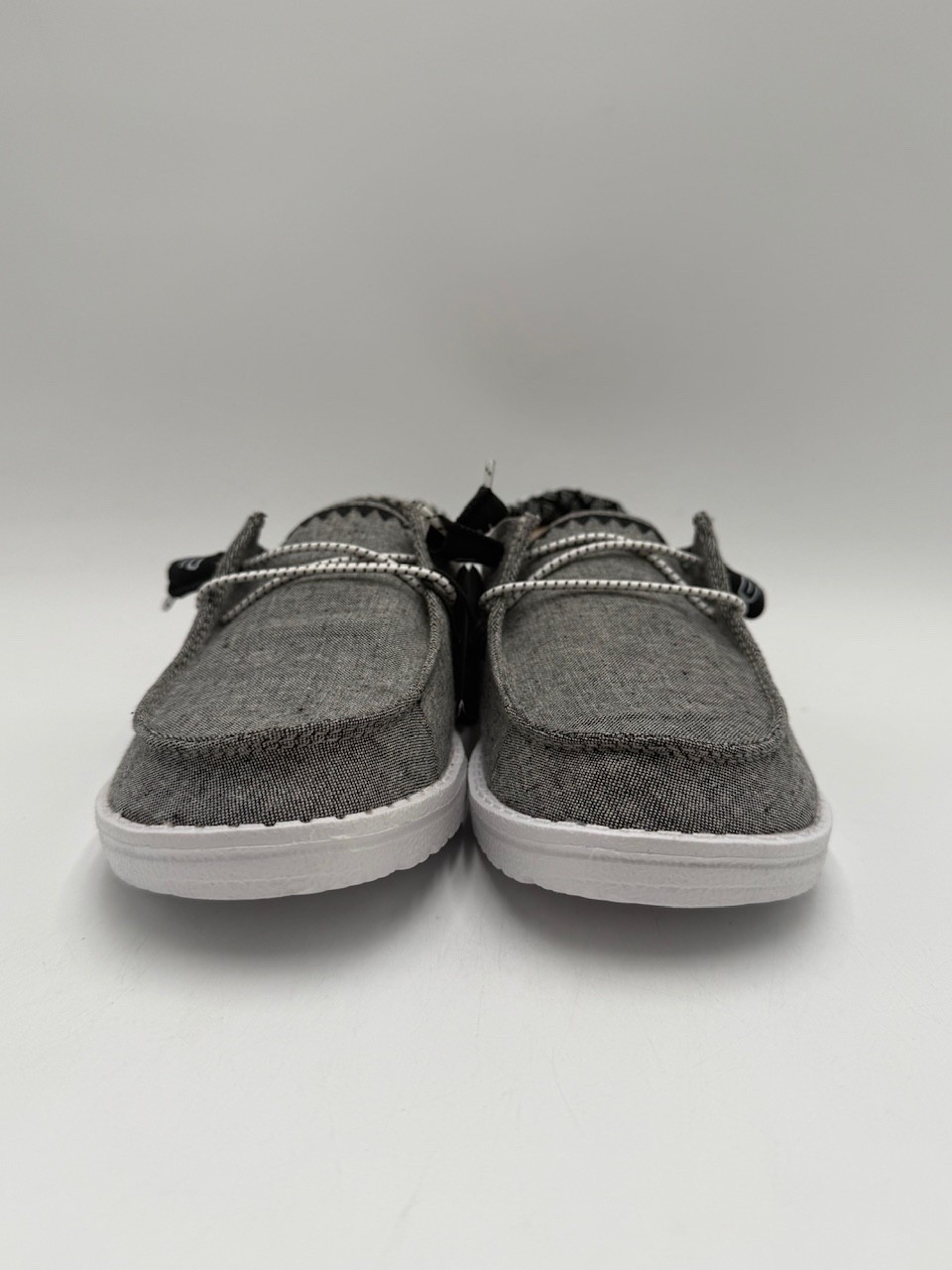 Hey Dude WENDY CHAMBRAY ONYX Women’s NEW Slip On Grey Multiple Sizes