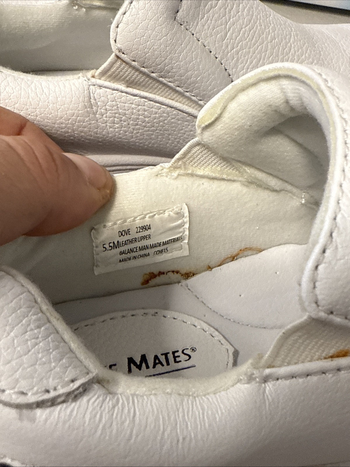 Nurse Mates Womens Dove Oxford, White Size 5.5M