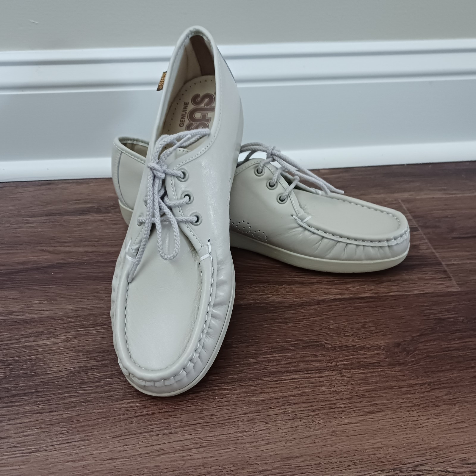 Vintage SAS Siesta Bone Leather Walking Shoes 10 S Narrow USA Handsewn New