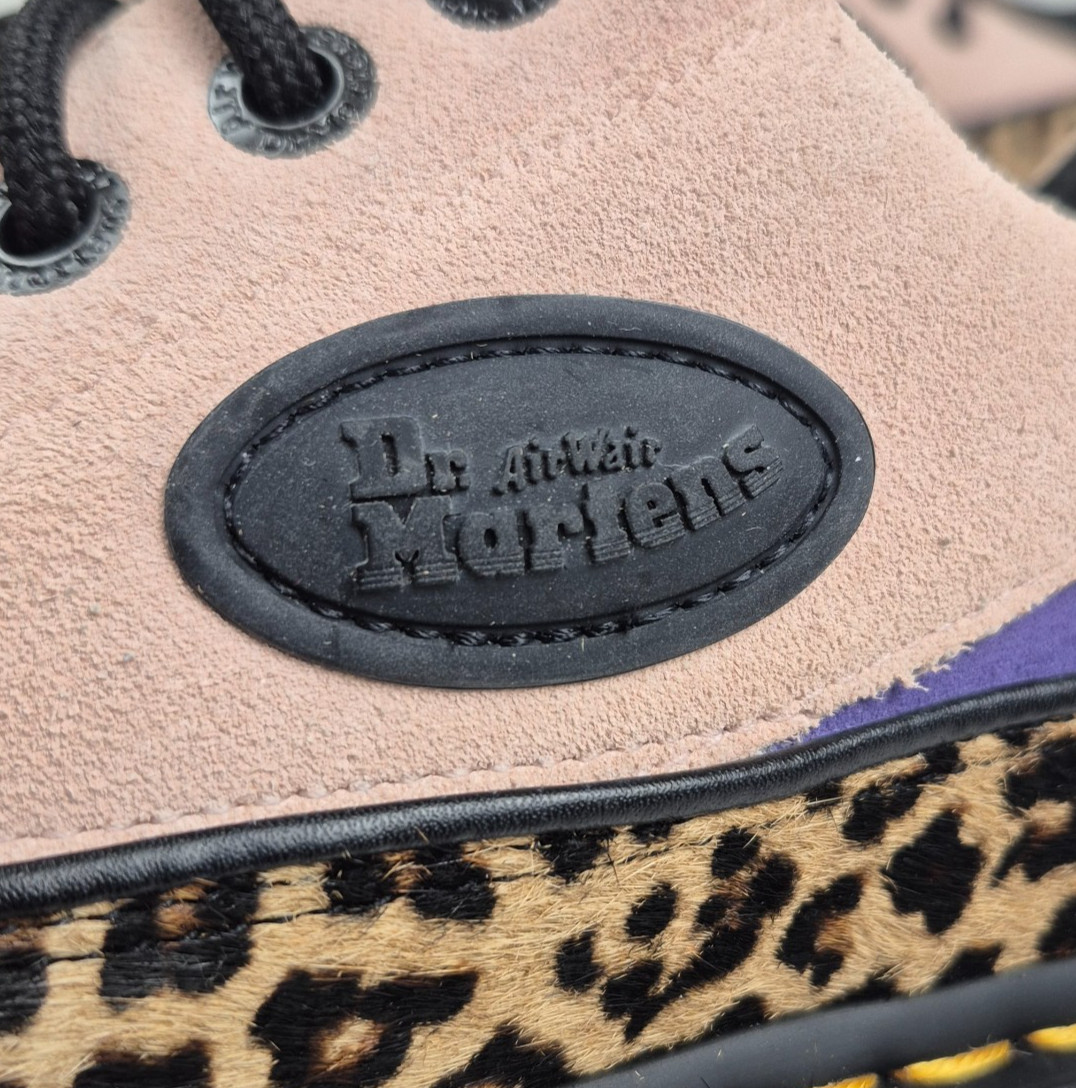 Dr. Martens BUZZ 5-Eye Leopard Spot Hair On & Suede Shoes Women’s Size 7 Print