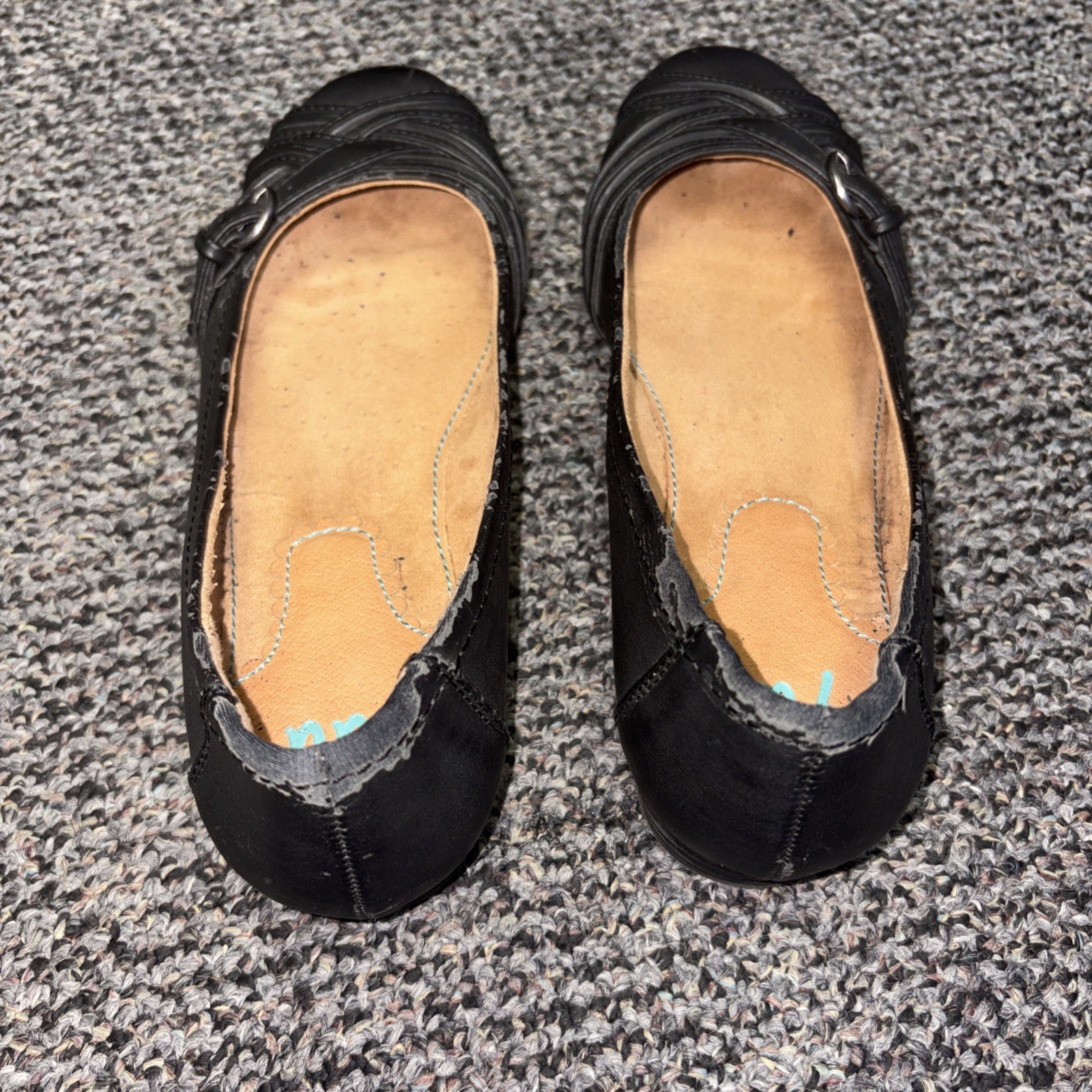 Yuu Mary Jane Shoes Black Slip Ons Gander Man Made Material Womens Size 9 M