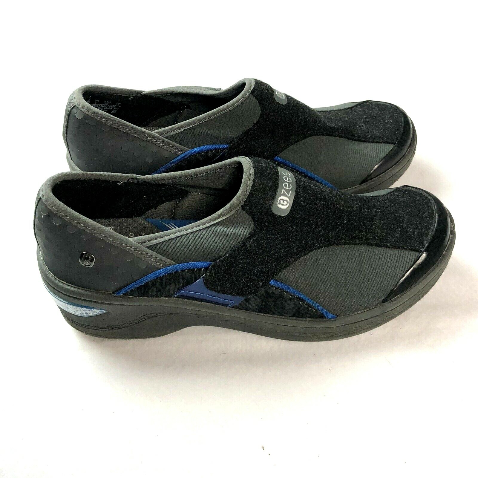 Bzees Darling Slip On Shoes Womens Size 6 Gray Fabric Man-Made Upper Activewear