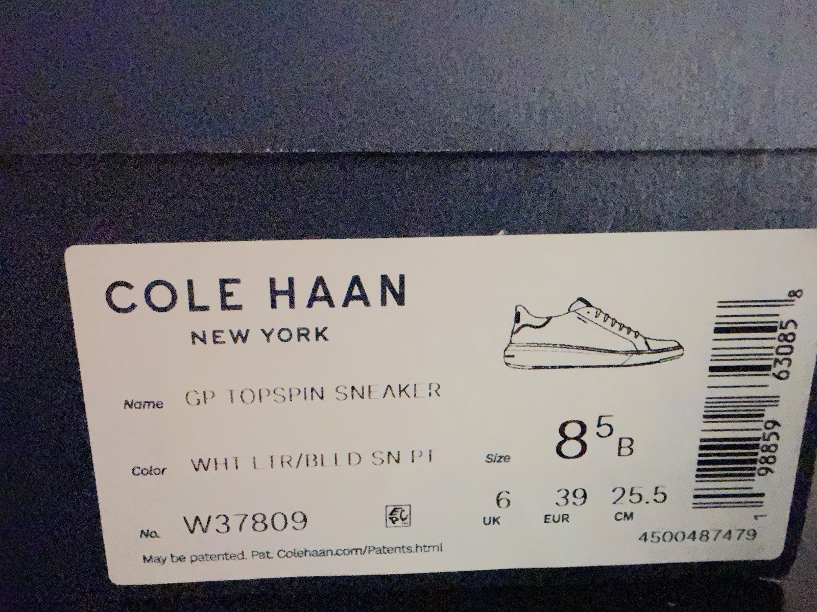 Cole Haan Women’s GrandPrø Topspin Sneakers W37809 Size 8.5B