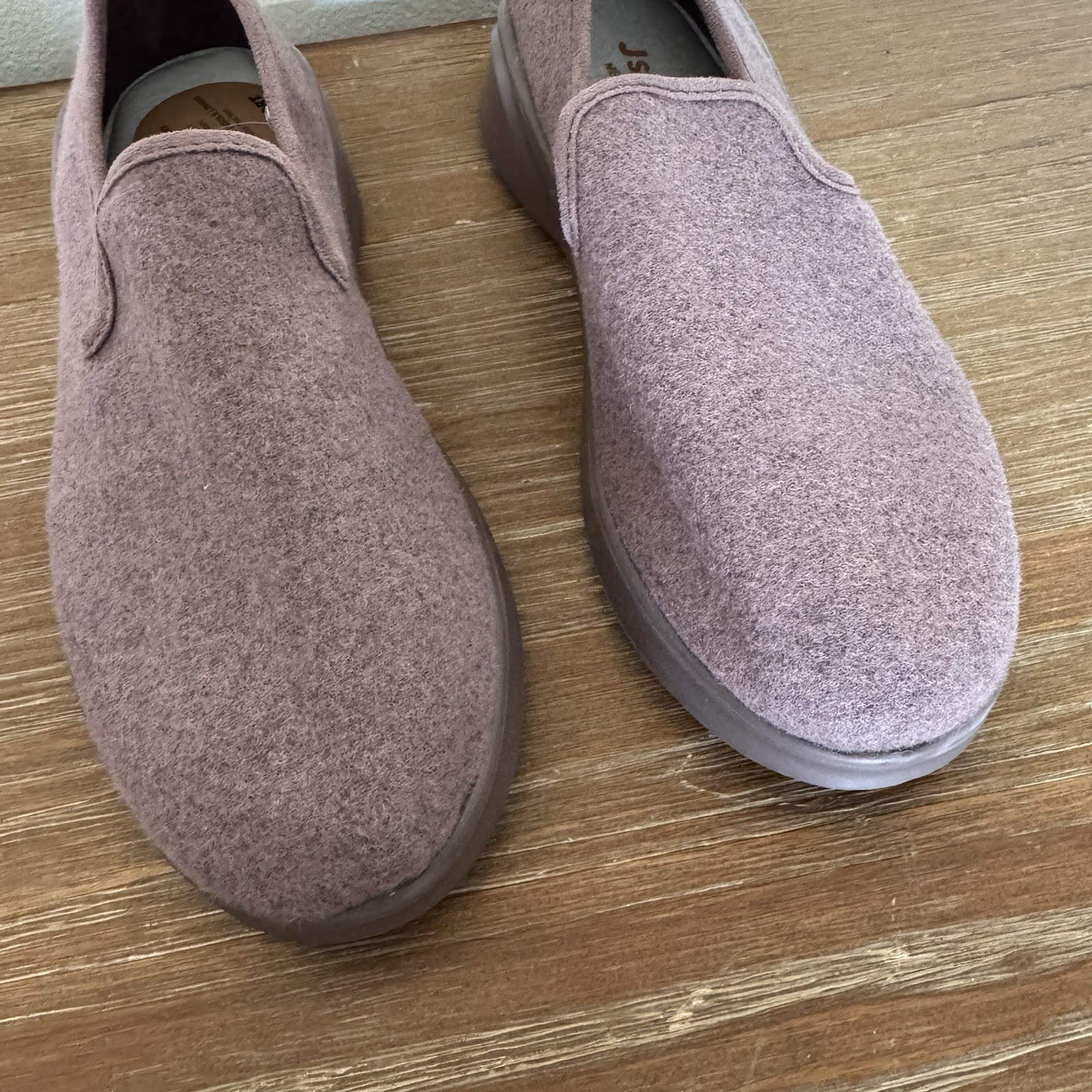Women’s JSport by Jambu Loon Wool Slip On Memory Foam Shoe Plum Purple Size 7M