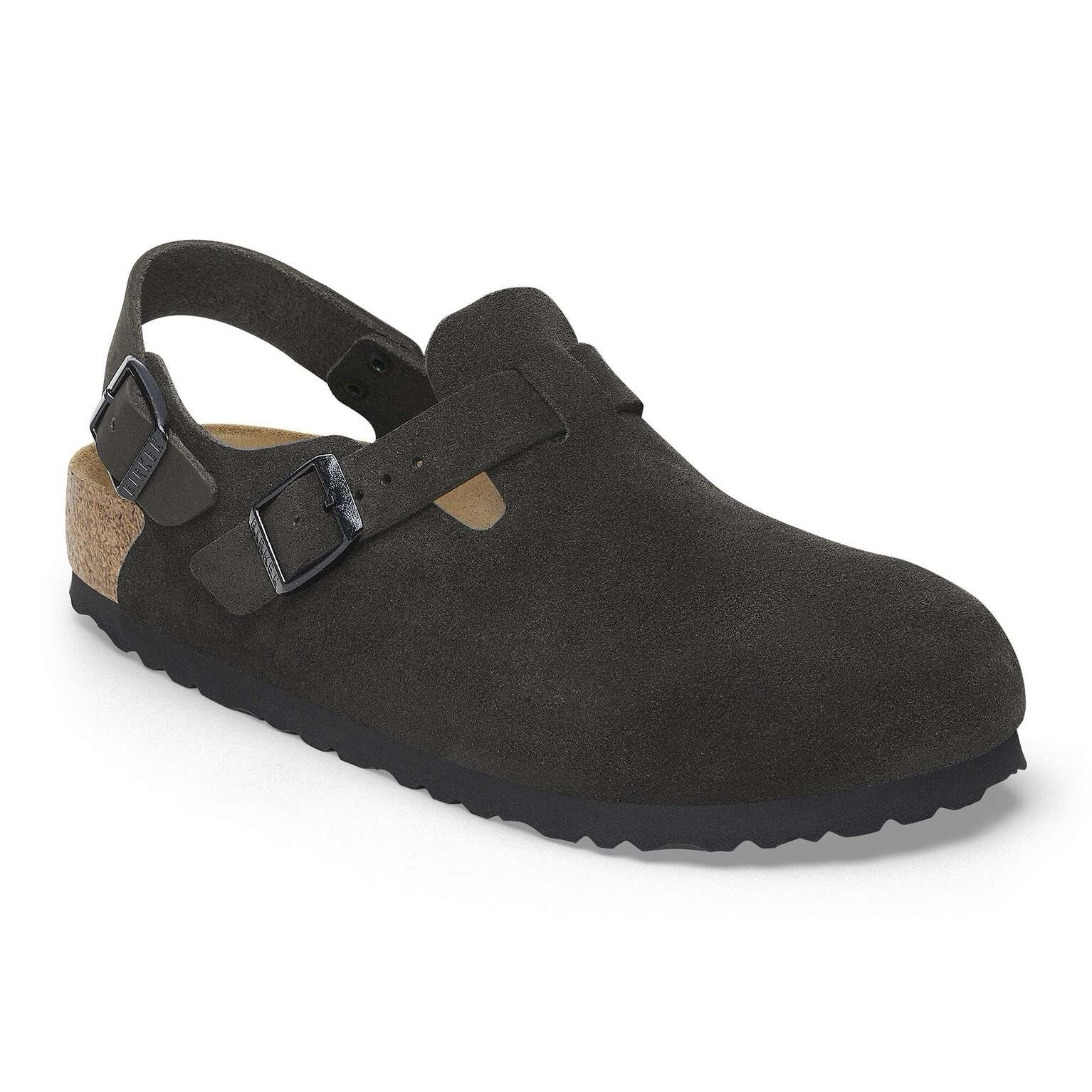 Birkenstock Tokio Size US 5-5.5 EU 36 Clog Mules Shoes Black Suede