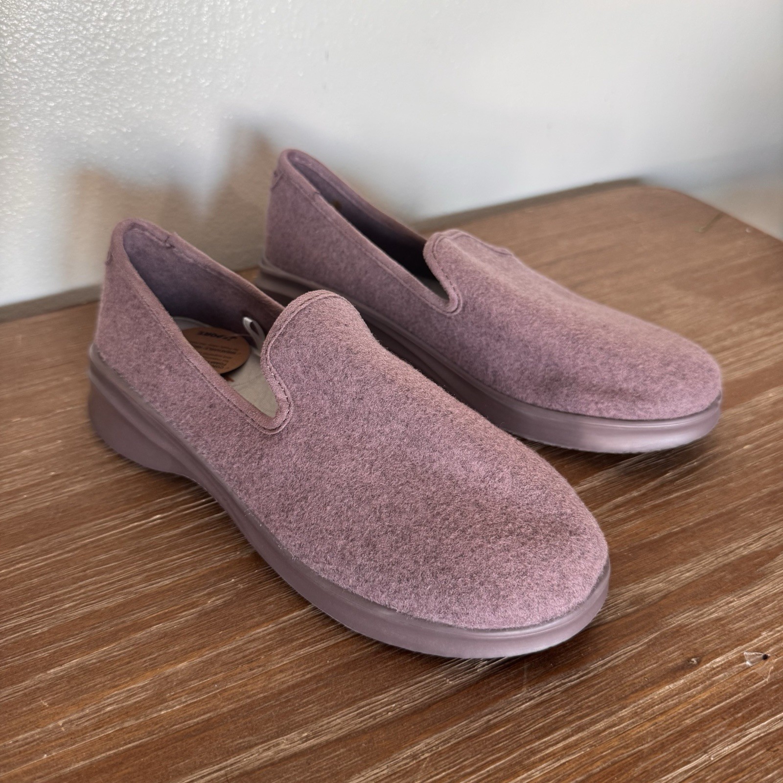 Women’s JSport by Jambu Loon Wool Slip On Memory Foam Shoe Plum Purple Size 7M