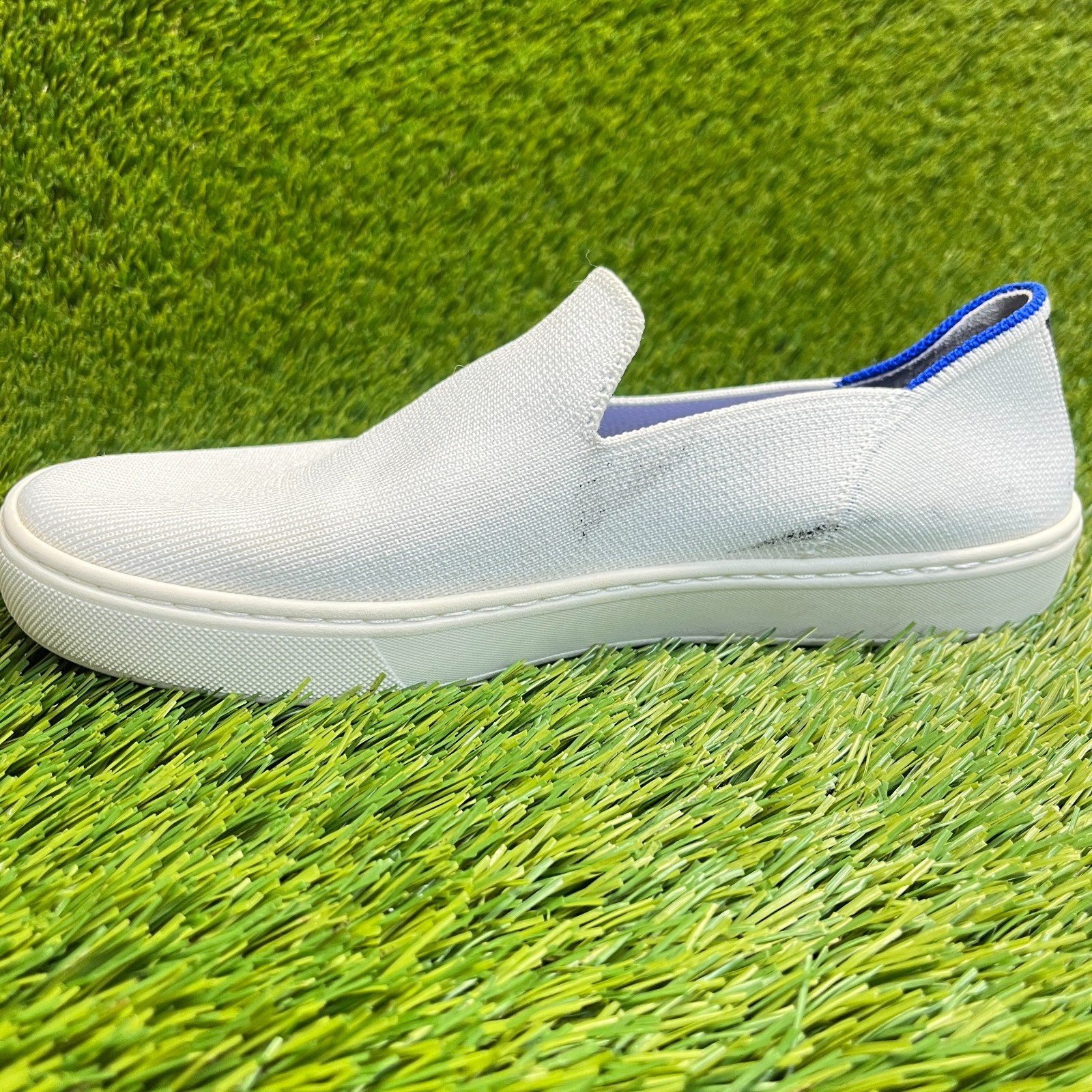 Rothy’s The Original Womens Size 7 White Casual Walking Slip On Shoes Sneakers
