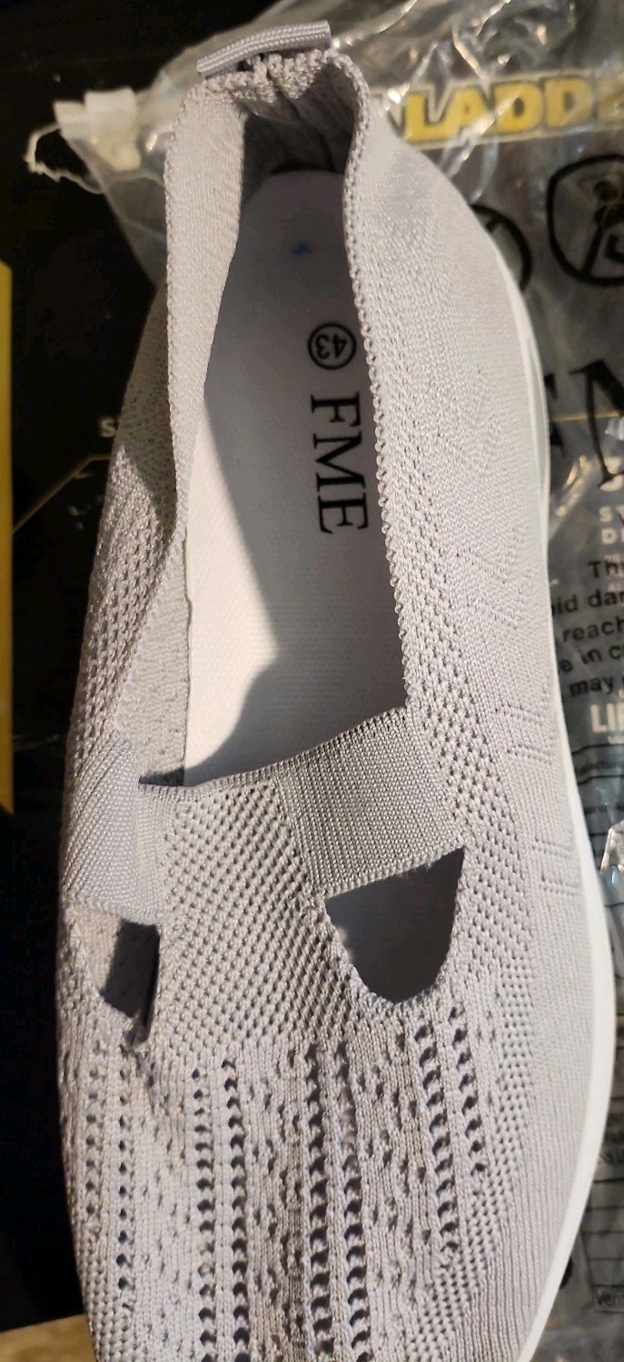 Womens FME gray Mesh Slip On Shoes