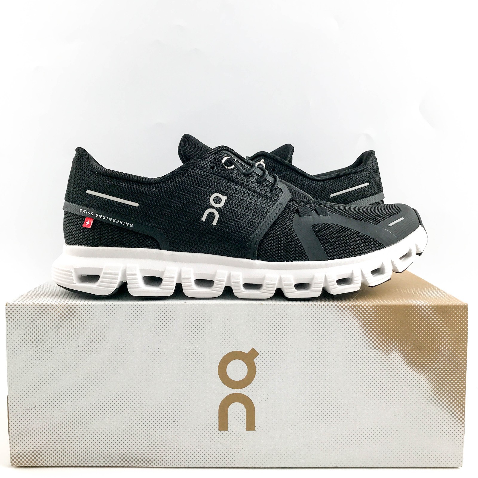ON Cloud 6 Black/White Women’s Sneakers Super Foam 360° Comfort Running Shoes