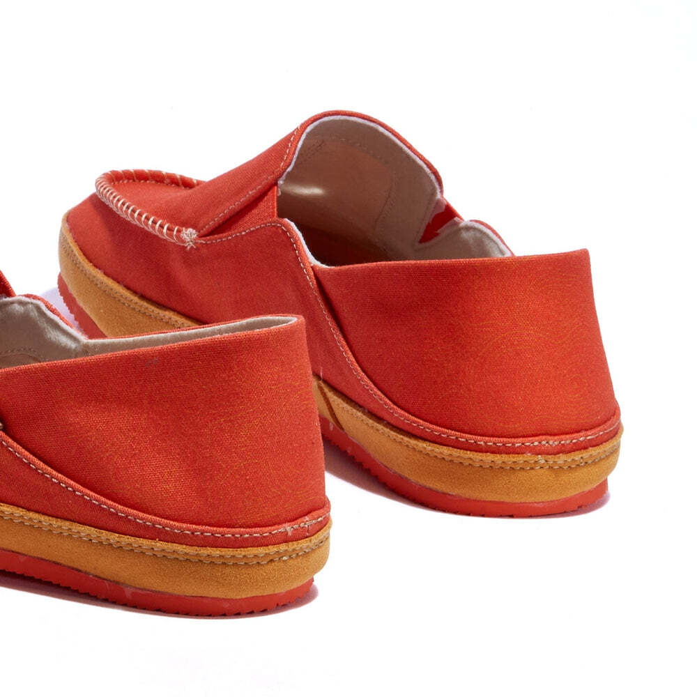 UIN Women’s Espadrilles Canvas Upper Casual Shoes (Formentera 2 -Sunset Red)