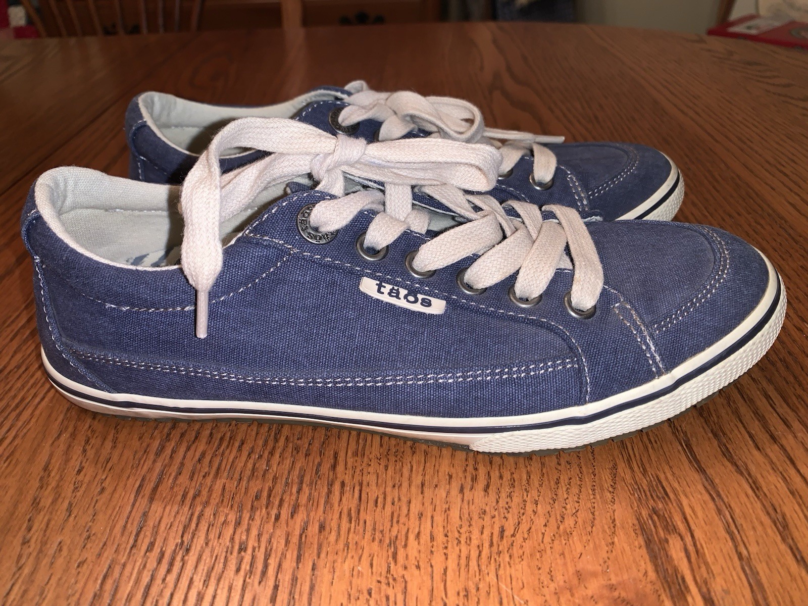 EXC Taos Moc Star Shoes Sneakers Womens 6.5 Blue Washed Denim Casual Comfort