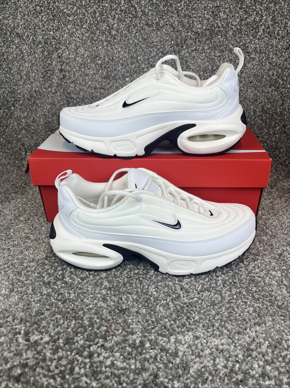 Womens Size 8-Nike Air Max Portal White Black HF3053-103 Sneaker