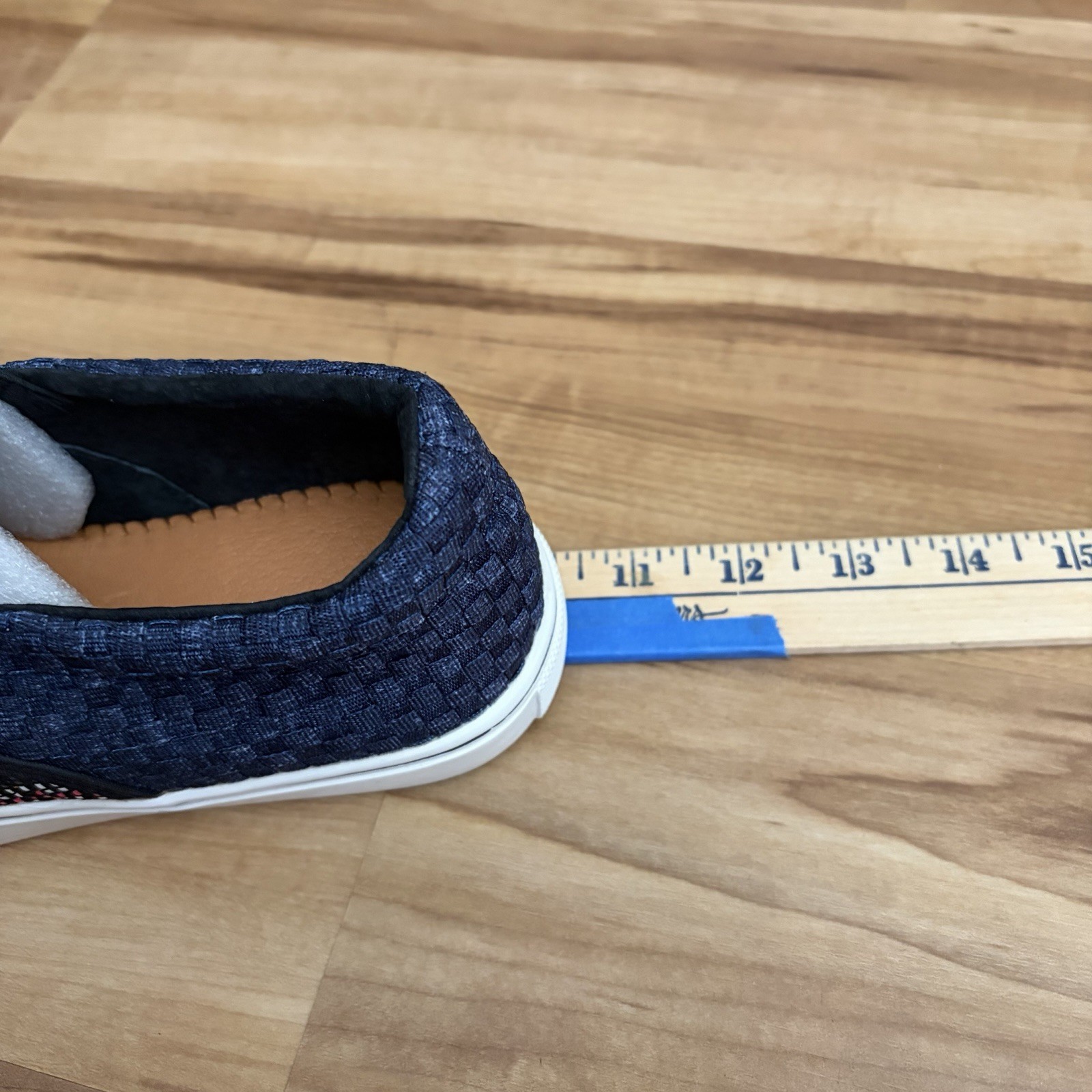 Bernie Mev Women’s Size USA 7 Woven Blair Slip On Geometric Pattern Memory Foam