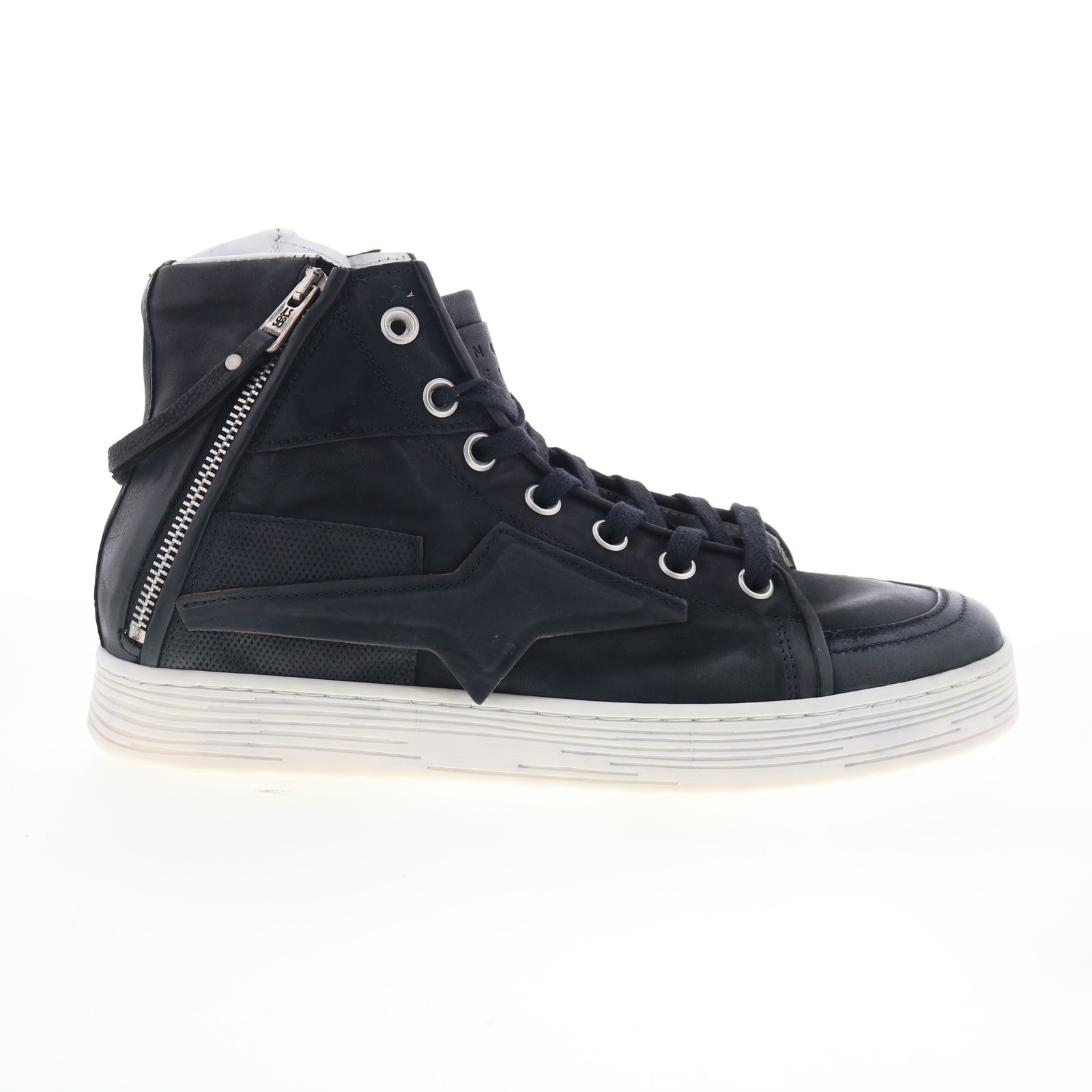 A.S. 98 Adler Womens Black Leather Lace Up Lifestyle Sneakers Shoes 42