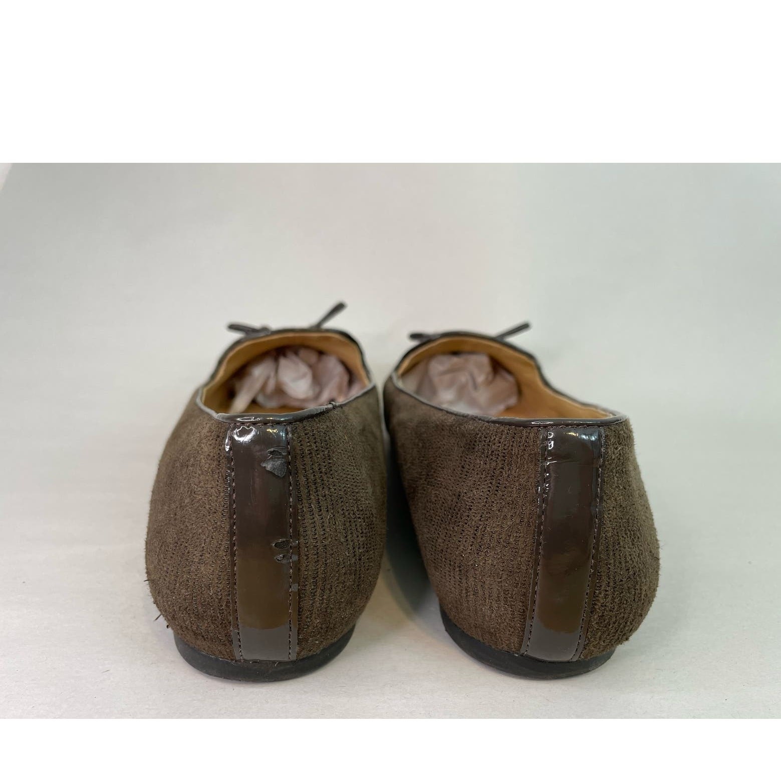 Nurture Loafers Size 10M Brown Leather Bow Tie Slip On Comfort Officecore NWOT