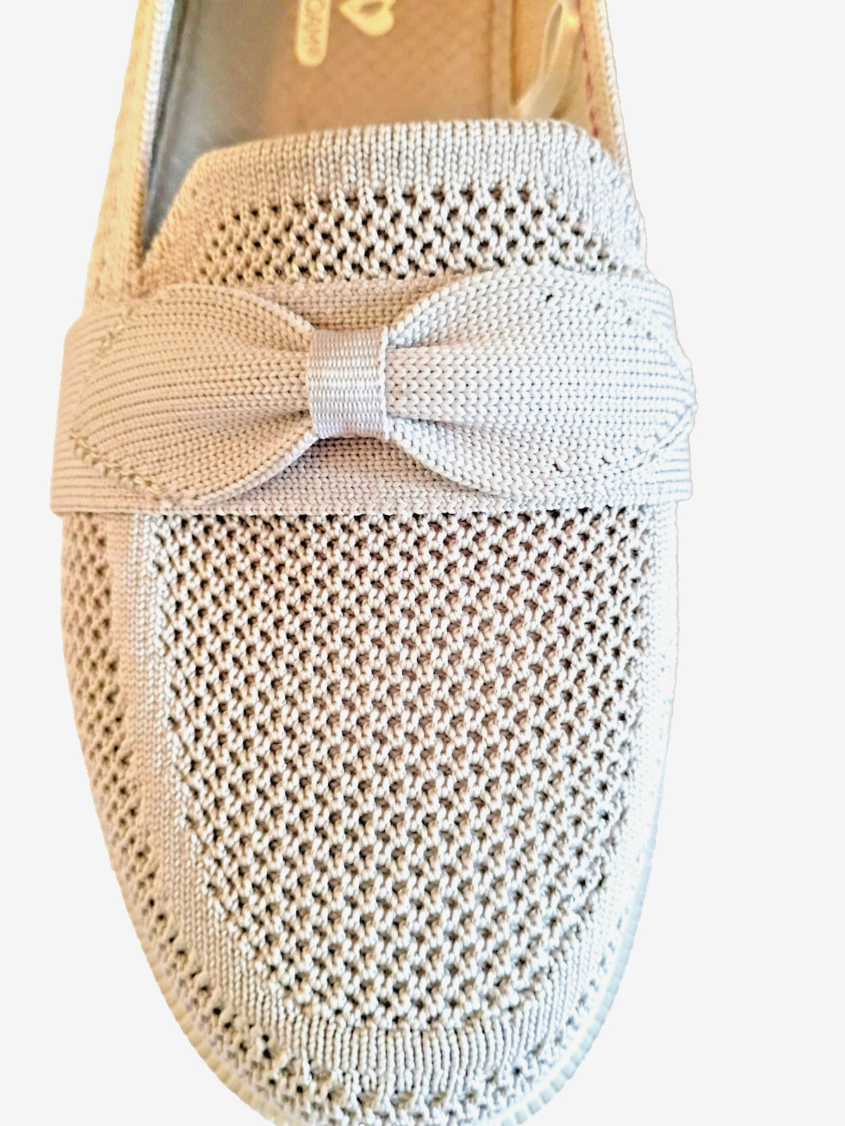 Skechers Cleo Recycled Washable Vegan Knit Loafers Taylor Taupe – 6M