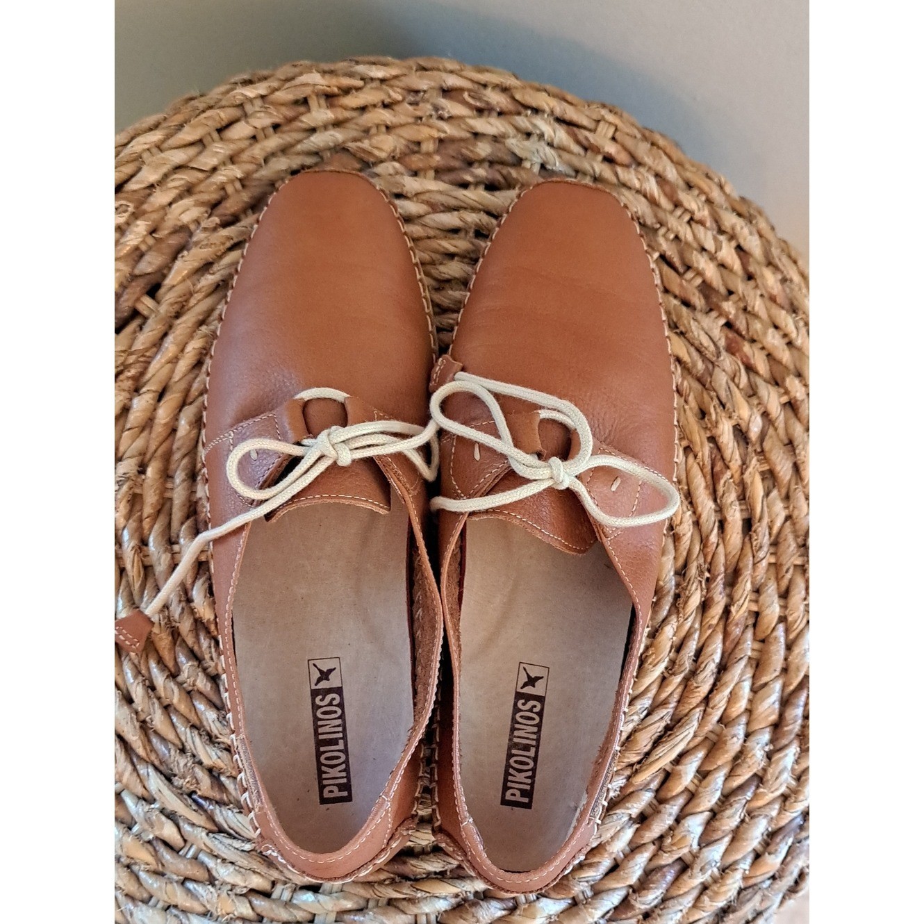 Pikolinos Womens Roma Luxury/Travel/Preppy Saddle Brown Leather Shoes EU38/US7.5