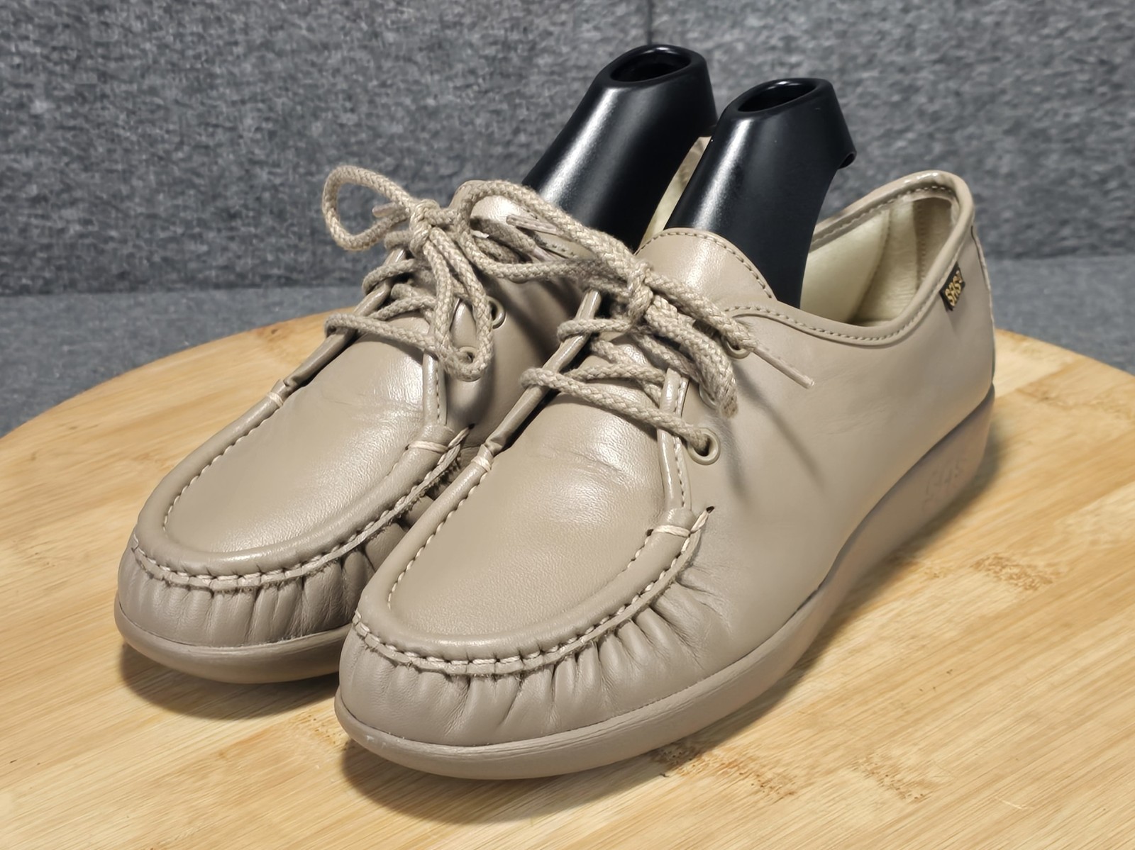 SAS Siesta Women’s Size 6.5 M Shoes Mocha Leather Lace Up Comfort Made in USA