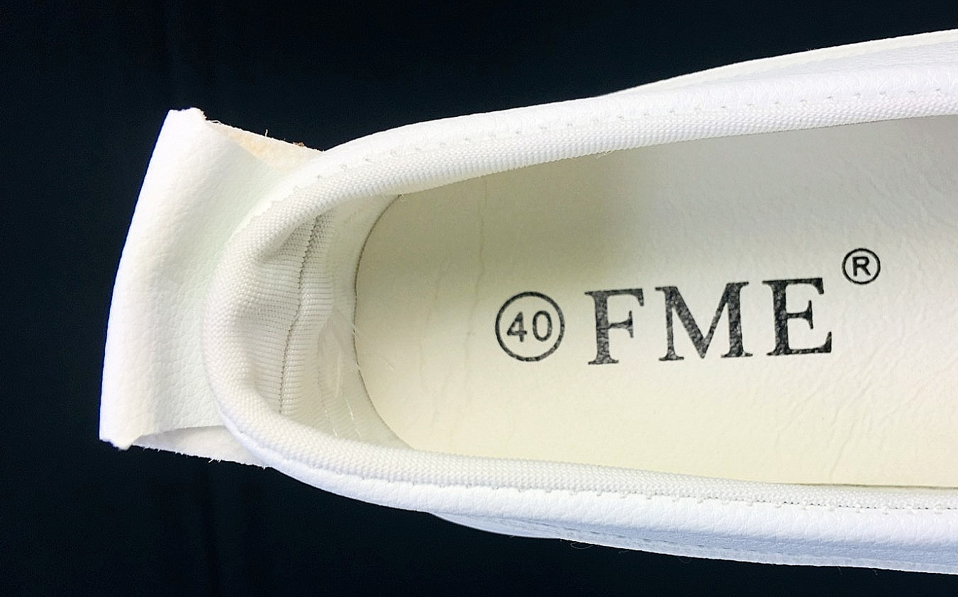 New FME Women’s White Low Top Lace Up Sneakers Athletic Casual Shoes Size 9.5M