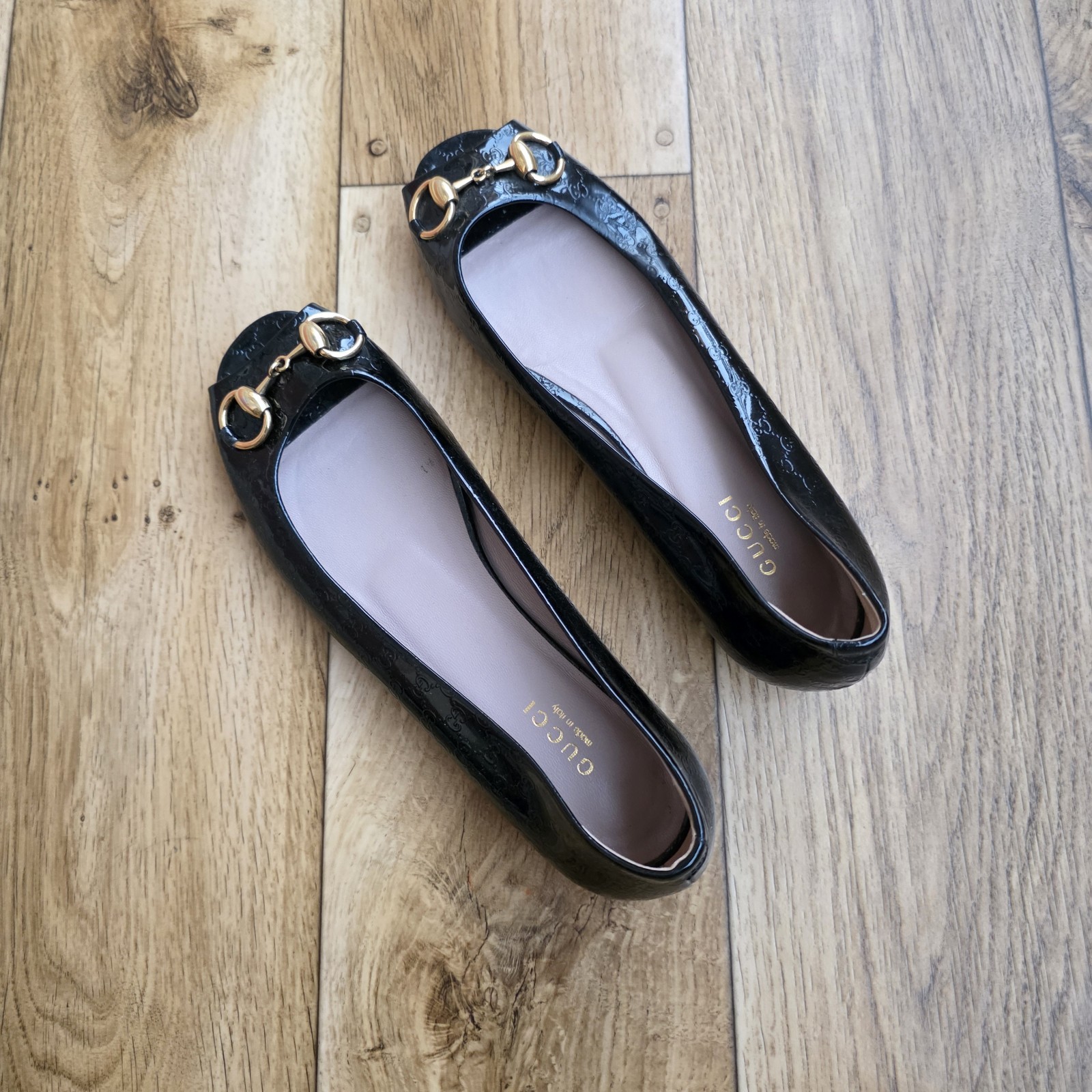 GUCCI HORSEBIT MICROGUCCISIMA BALLET FLATS SIZE 37 EU, 6.5 US, 4 UK