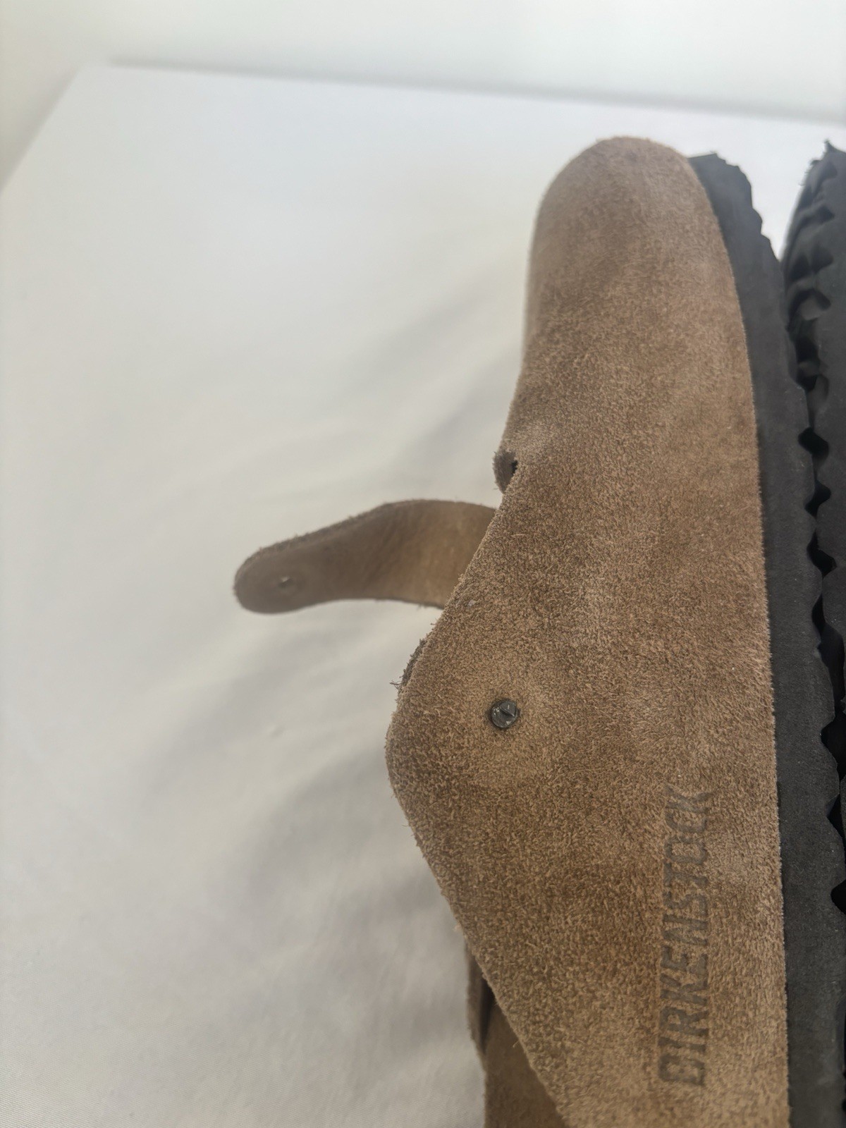 Birkenstock Boston Clogs Brown Suede Size 8 Eu39 Narrow Fit Soft Footbed