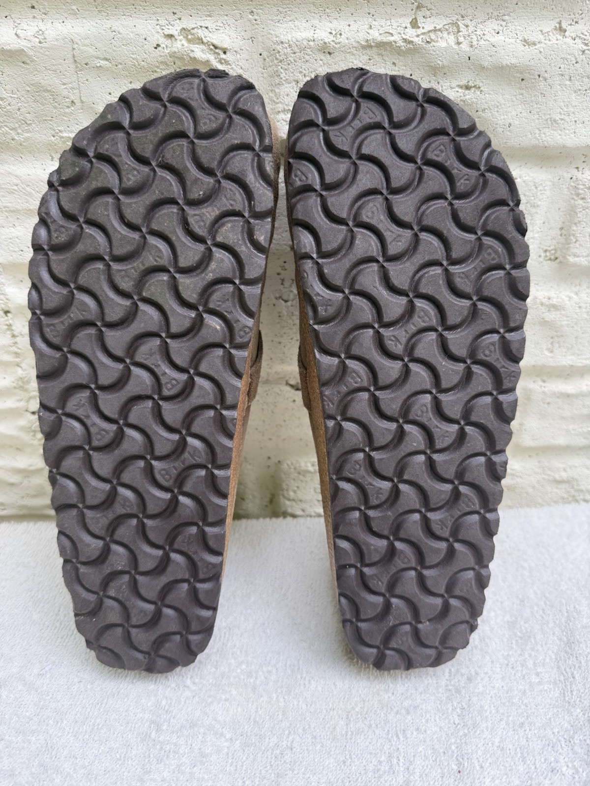 Birkenstock Buckley Suede Mules Loafers Clogs Taupe Brown Women’s 39 US 8-8.5