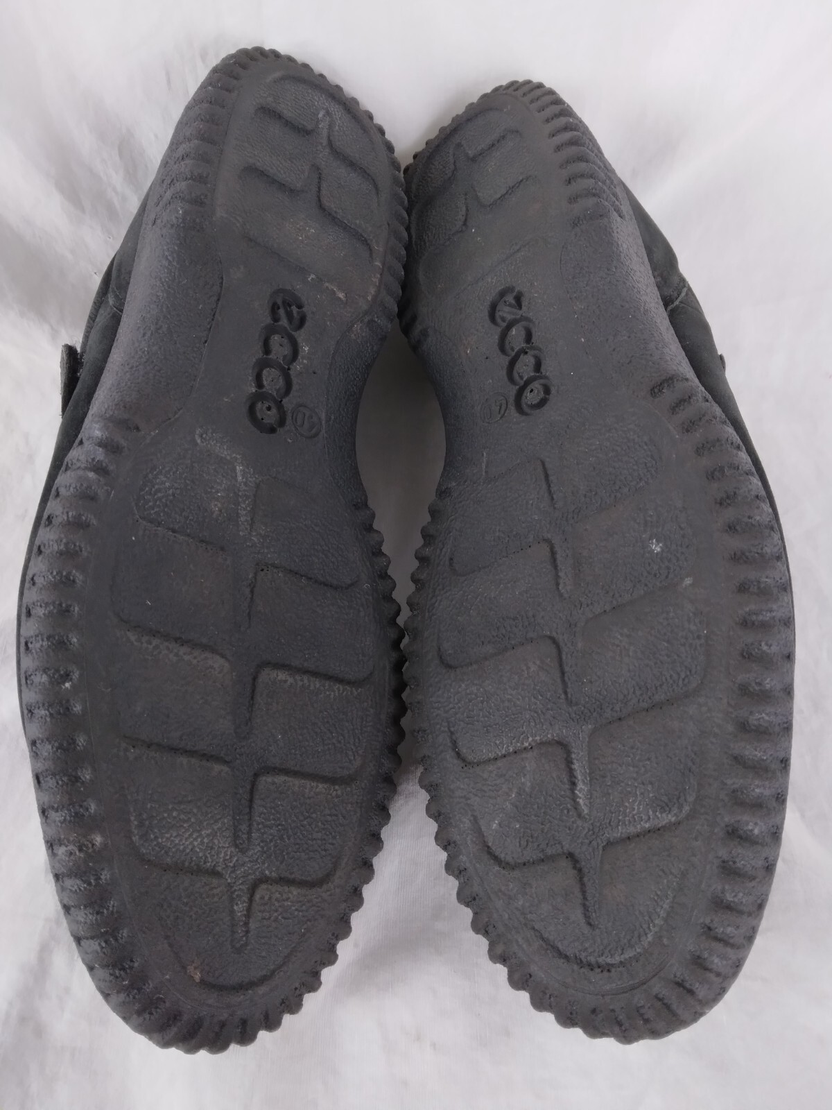 Ecco Soft Shoes Mary Jane Suede Black Hook & Loop Womens Size 40 US 9 9.5