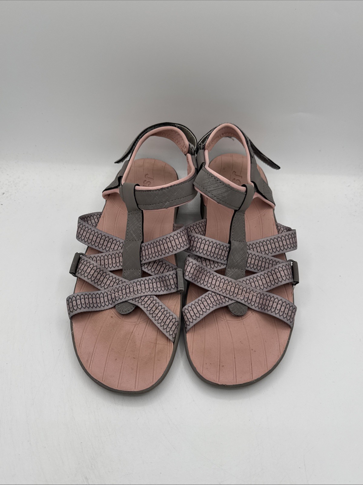 Jsport by Jambu Water Ready Sandal Shoe Womens Size 9M Gray/Pink