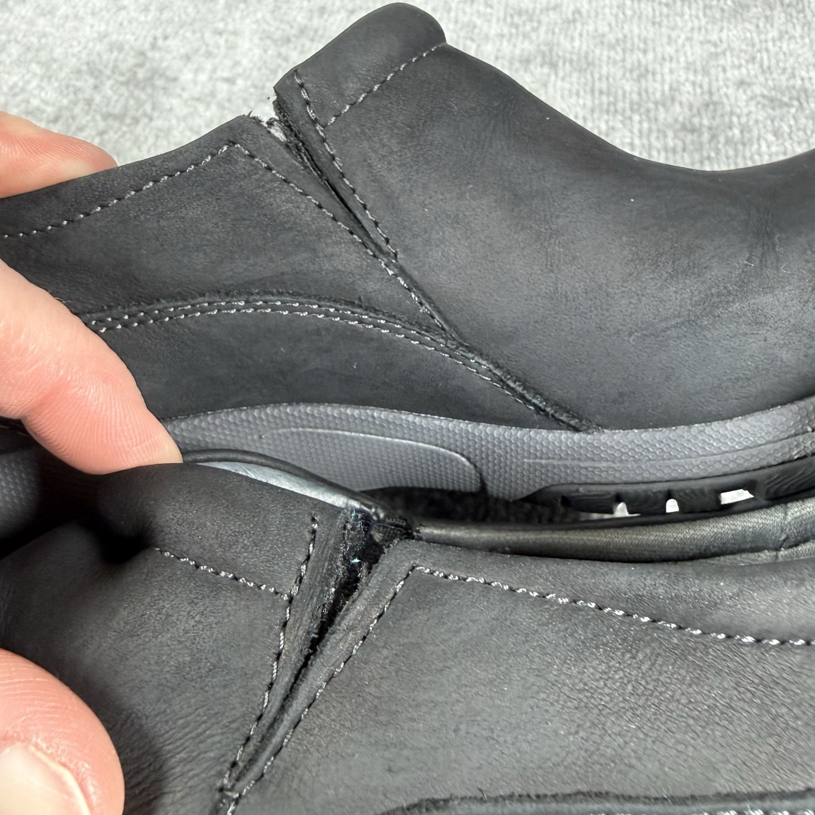 Dansko Patti Milled Nubuck Shoes Women’s EU 39 US 8-8.5 Black Slip On Waterproof