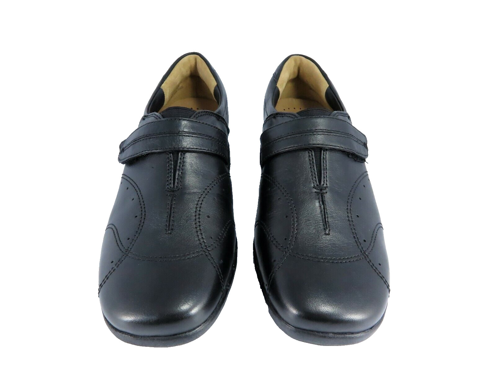Clarks Unstructured Un.Boost Slip-Resistant Shoes Womens Size 9.5M Black Leather