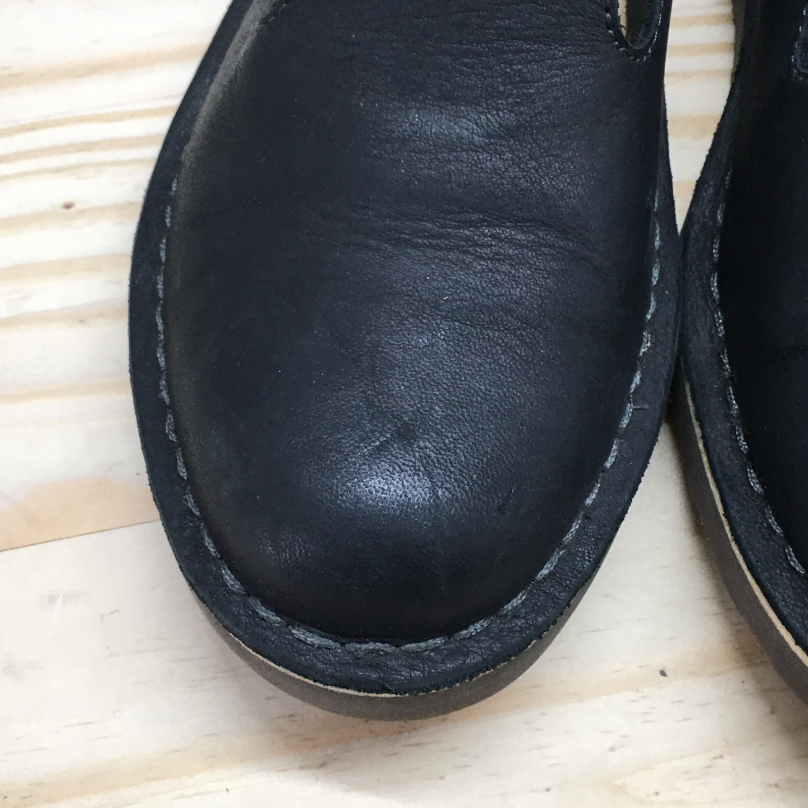 LL Bean Shoes Womens 7 M Stonington Slip On Loafers Black Leather Casual 507146