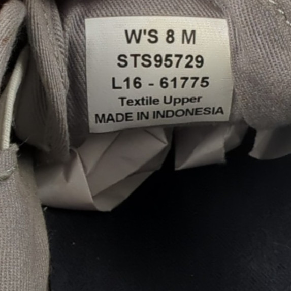 Sperry Top-Sider Womens Sz 8 Seacoast Gray Canvas Sneakers Memory Foam STS95729