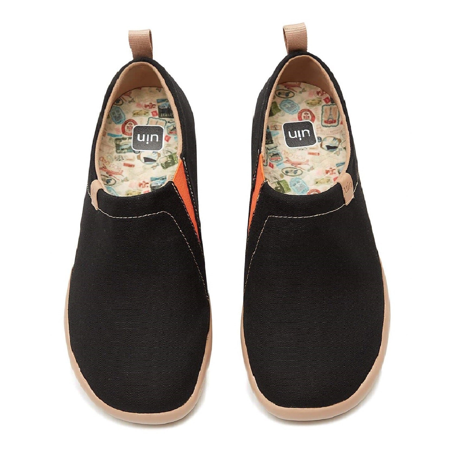 Women Size 5-12 UIN Slip On Shoes Canvas Comfortable Loafers “Toledo Black”