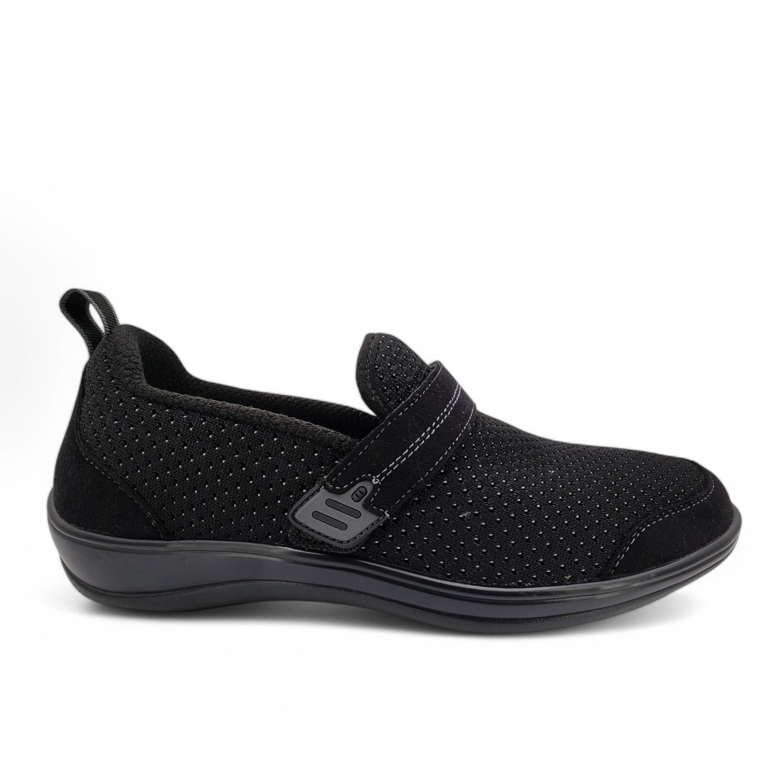 Orthofeet 823 Quincy Shoes Womens 10.5 B Medium Black Loafers NO INSOLES READ