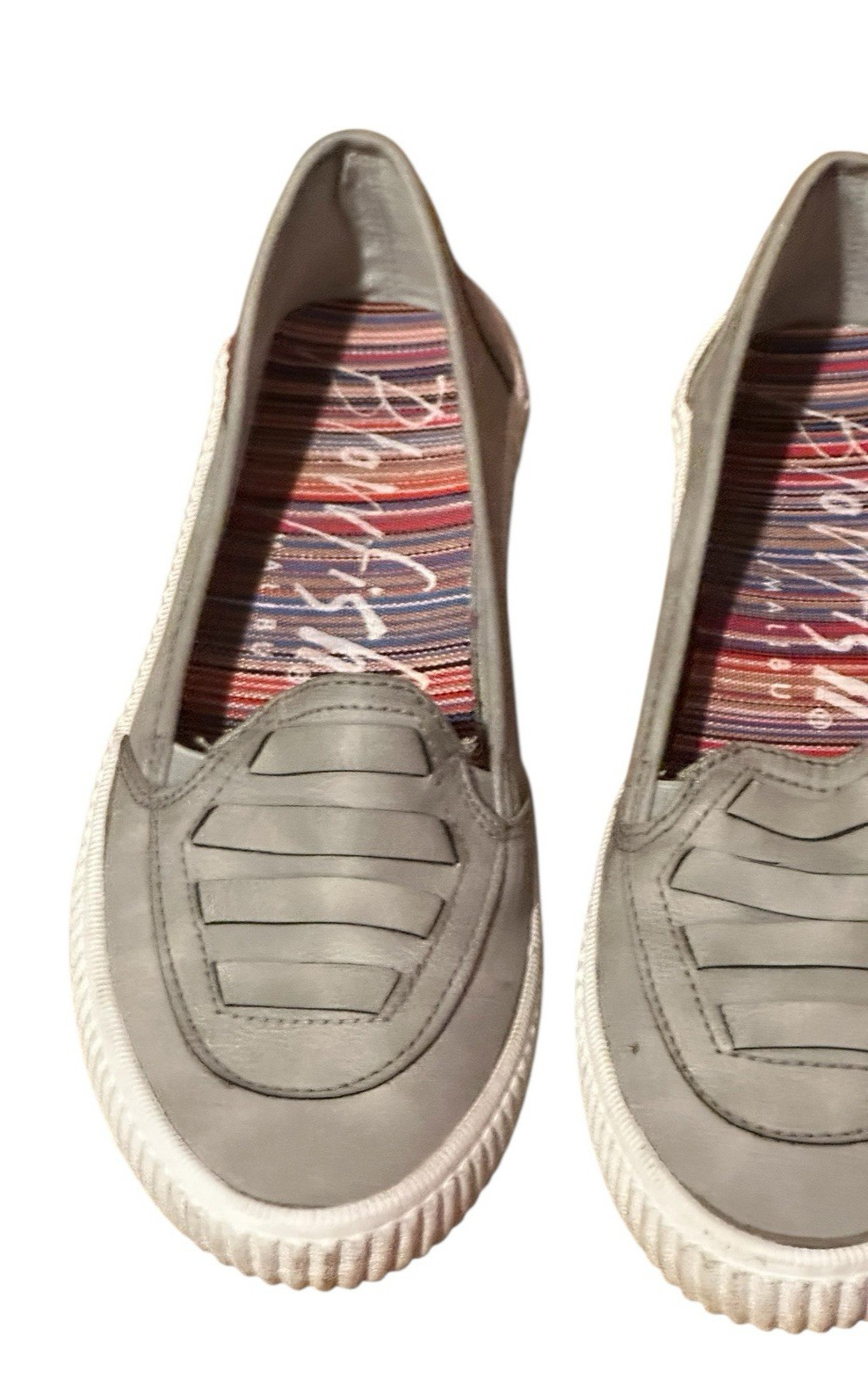 Women gray slip on Blowfish Malibu size 8 1/2 beach casual